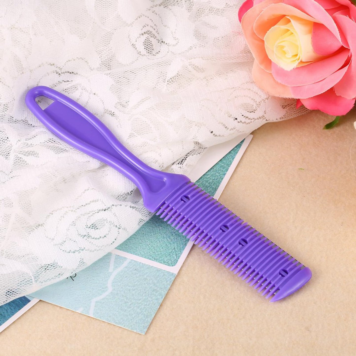 2PCS Blades Hair Trimmer Comb - Professional Haircut Tool for Long & Short Hair, Easy to Use, Gentle Combing Action, Home Haircut Solution