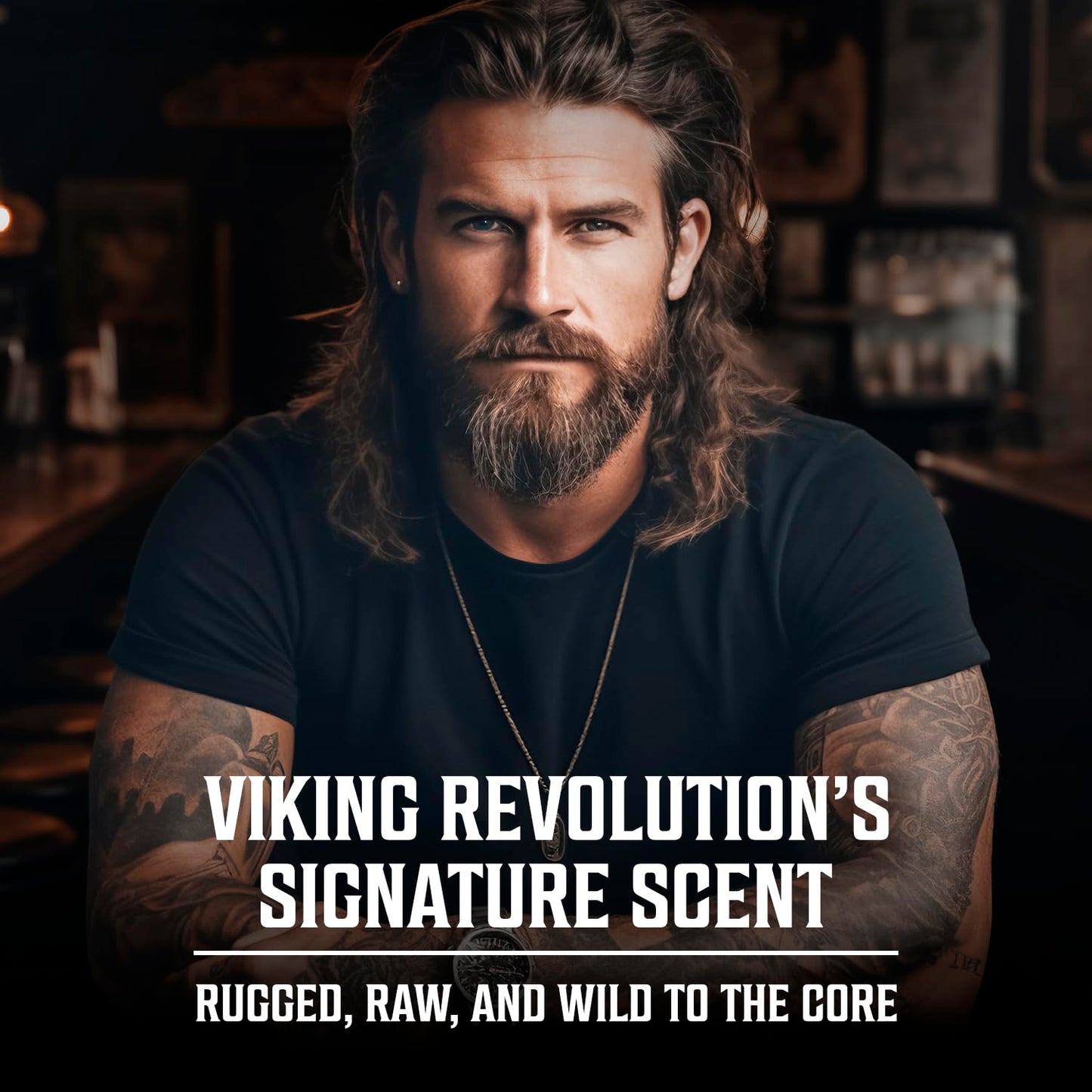 Viking Revolution Coffee and Whiskey Cologne for Men - Earthy Eau de Parfum with Roasted Coffee & Aged Whiskey | 3.5 Fl Oz