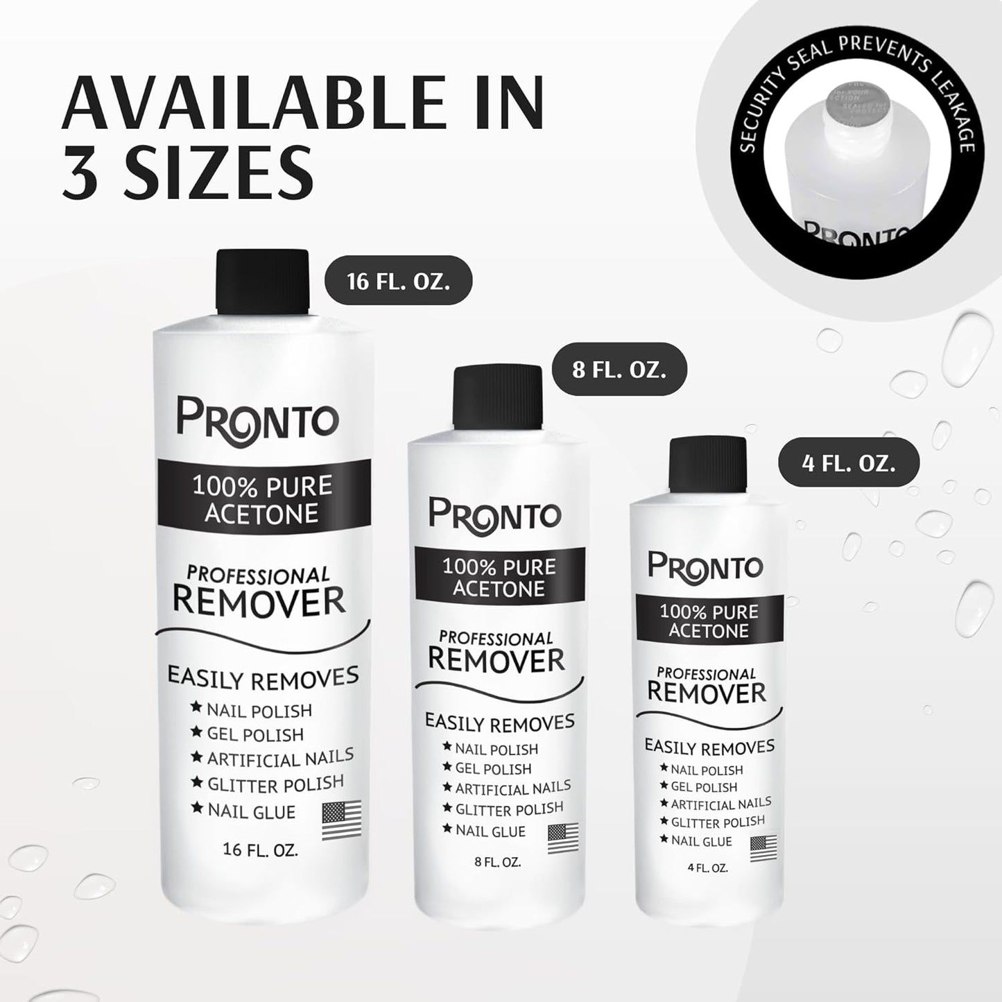 Acetone Gel Nail Polish Remover - Effective Gel & Acrylic Removal | 8 Fl Oz