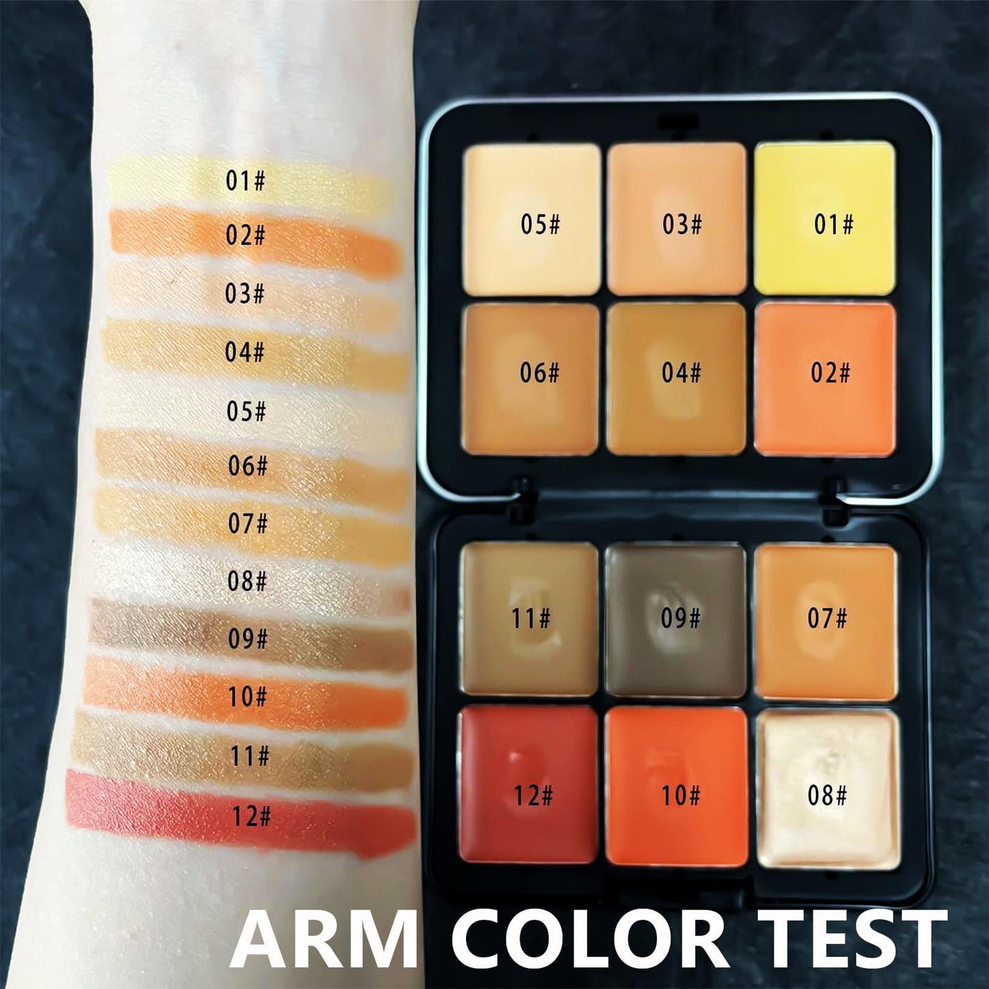 JasCherry Makeup Kit, 12 Colors Vegan Eyeshadow Concealer Palette with 10 Professional Champagne Gold Makeup Brushes Set, Cruelty-Free, Gift Set for Women, Teens, Beginners(A)