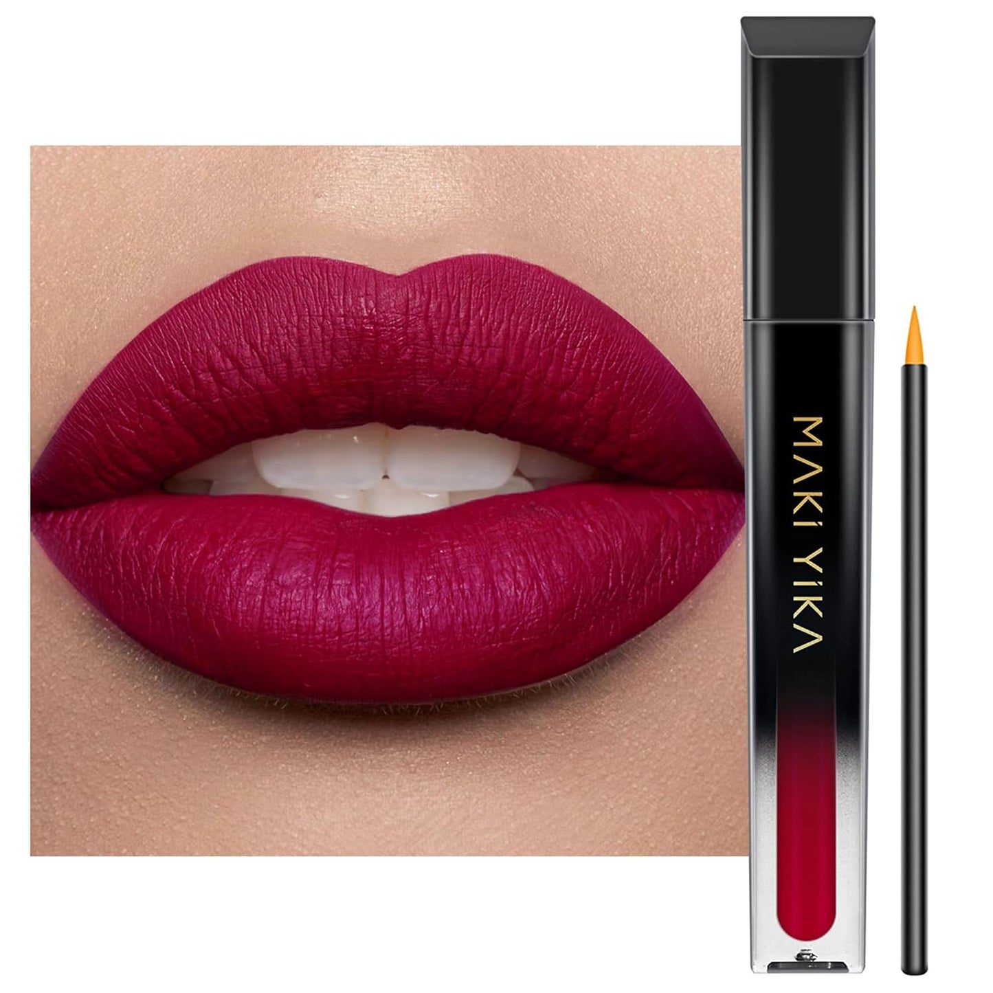Burgundy Red Lipstick for Women - Long Lasting, No Smudge Matte Liquid | Transferproof & Cruelty-Free