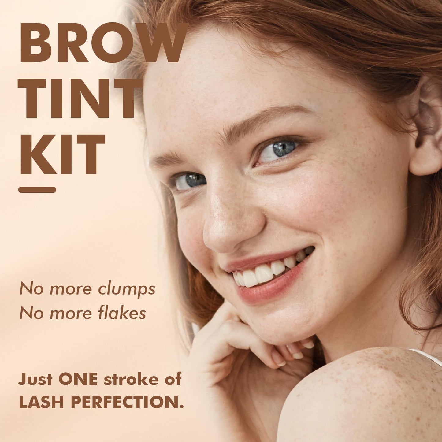 Lash Color Kit- Light Brown Professional Eyelash & Eyebrow Color Kit with Natural Looking Safe Ingredients Lasts 8 Weeks Easy to Use for Salon & Home Use