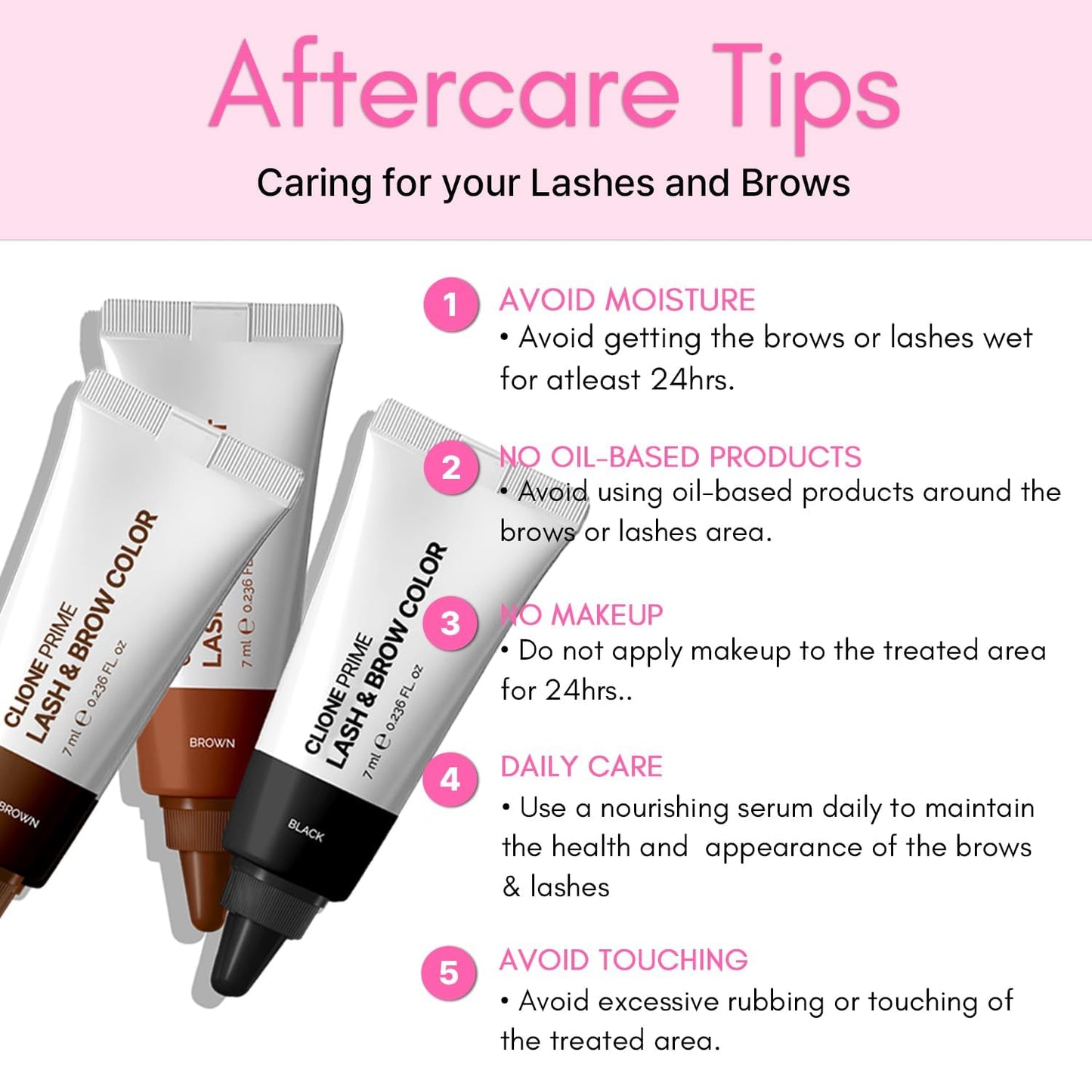 Korean Eyebrow Color Kit - Long-Lasting Eyebrow & Lash Tint | Black Color