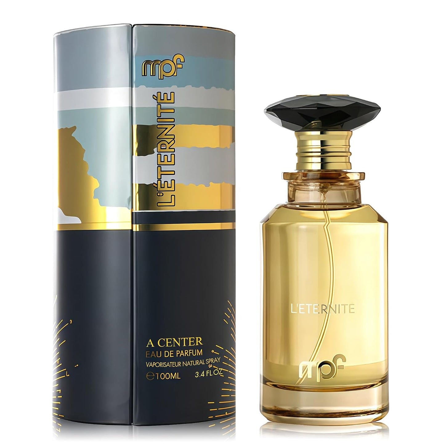 A CENTER AL NOOR Eau de Parfum Unisex - Long-Lasting Saffron, Iris & Leather Fragrance | 3.4 Fl Oz Sophisticated Oriental Woody Cologne