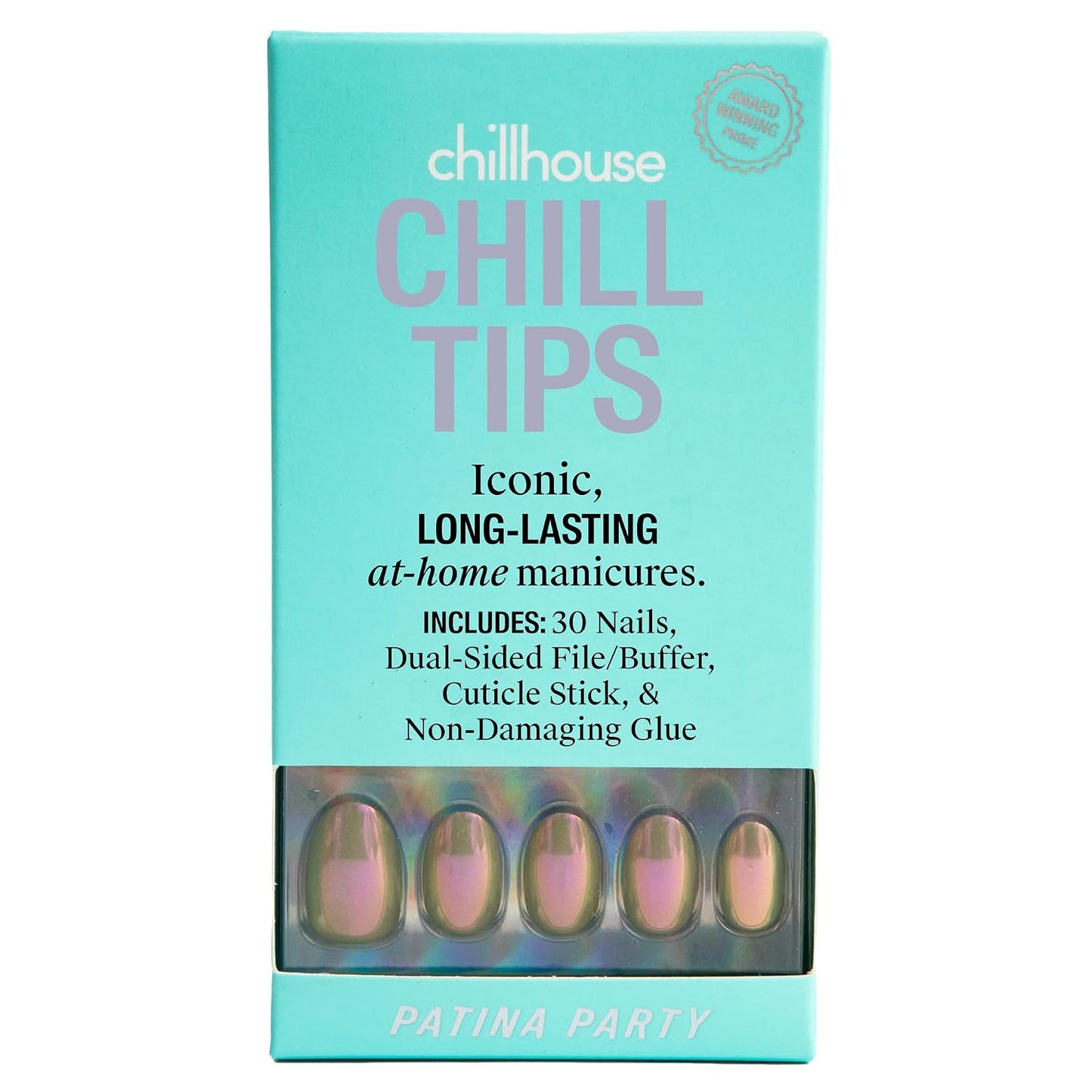 Chillhouse Press-On Nails Kit - Unicorn Club Almond | 30 Customizable Shapes for Up to 2 Weeks of Wear