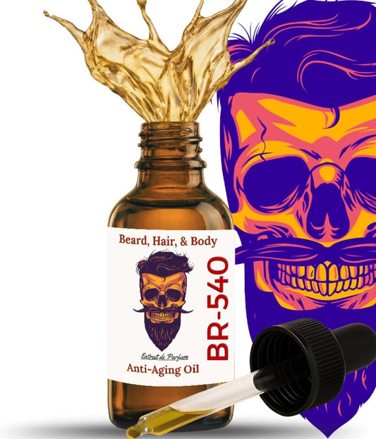 Frank SCENTS 2oz BR540| Scented Beard Oils For All Men, Beard Growth and Conditioner | Dry Flaky Dandruff skin | Oily Skin | 11 Natural Anti-Aging Oils