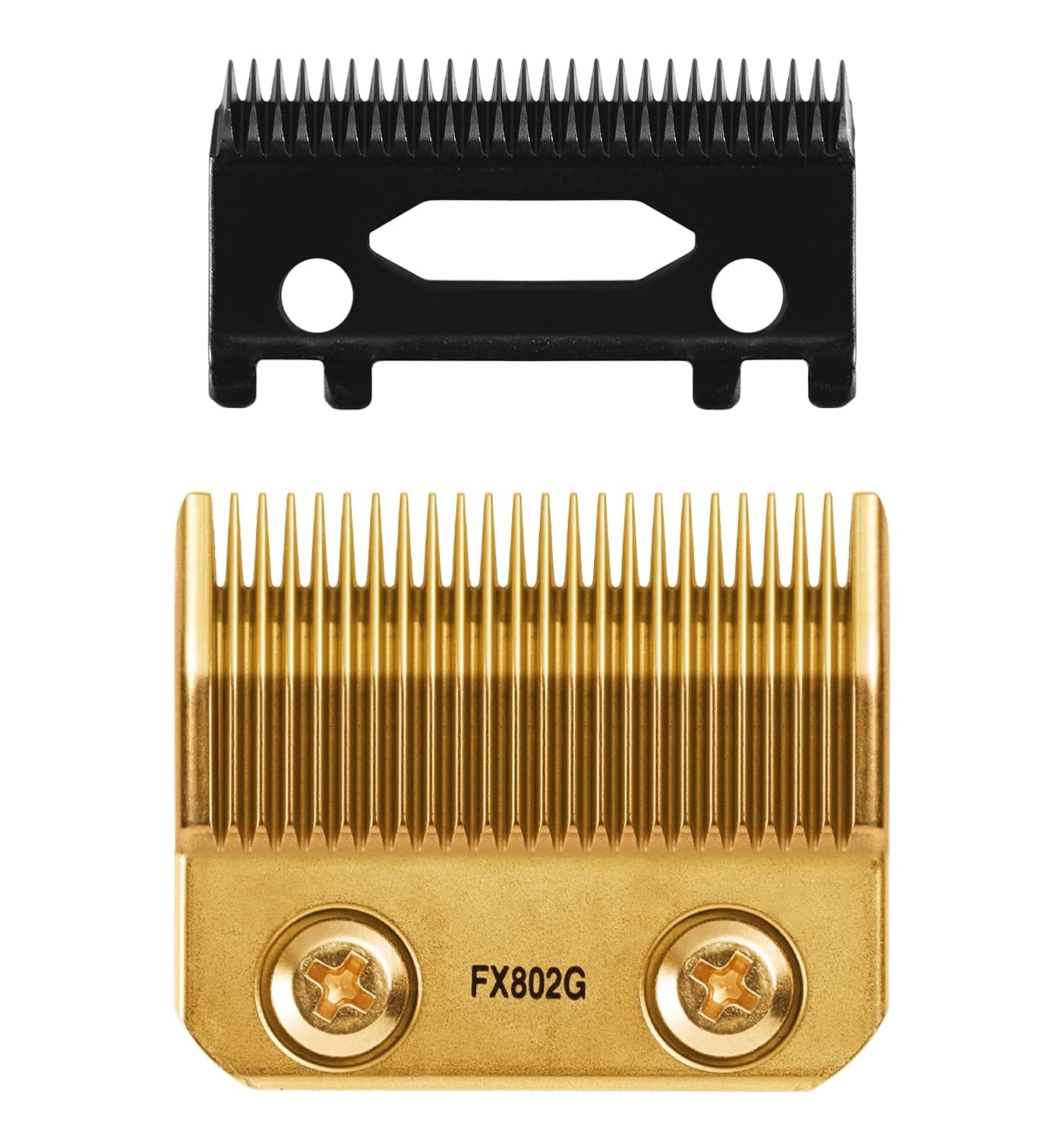 Replacement Blades for FX870/FXF880/FX810 Clippers - DLC Gold Taper Blades | Compatible with BaByliss FX802G