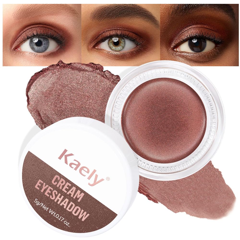 Matte Cream Eye Shadow Palette - Highly Pigmented Monochrome Colors | Waterproof & Blendable for Mature Skin
