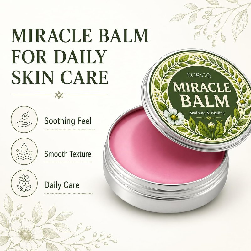 Miracle Balm - Multi-Use Moisturizing Balm for Dry Skin Relief | 2 oz