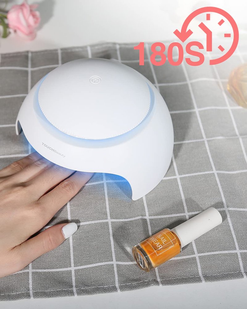 TOUCHBeauty Portable Nail Dryer with Air & 1 Led Nail Lamp Small Size Safe use for Kids Teen Drying Regular Nail Polishes Gift for GirlsTB-2130