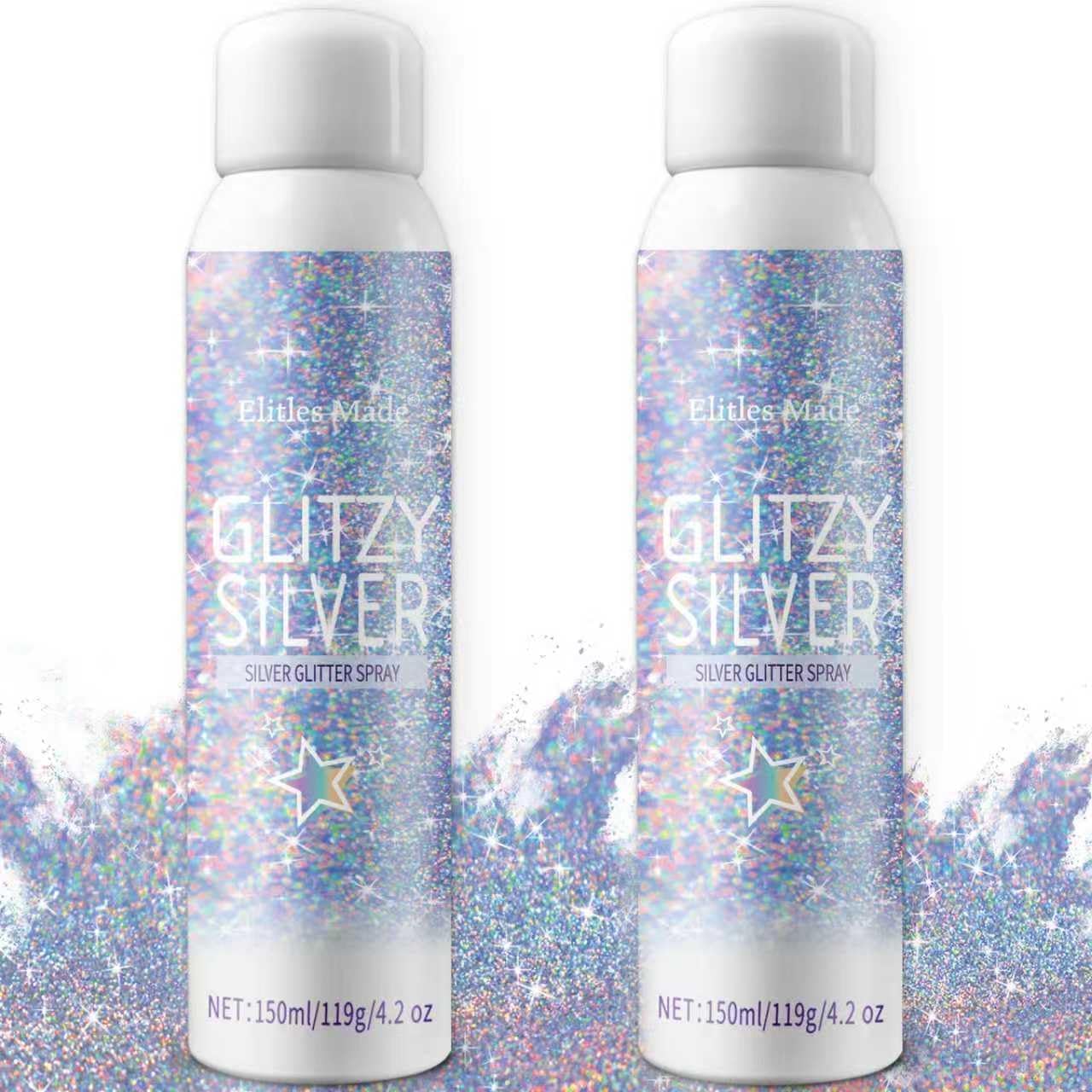 Hair Glitter Spray - 150ML Gold Body Glitter Hairspray for Kids & Women | Perfect for Festivals & Raves