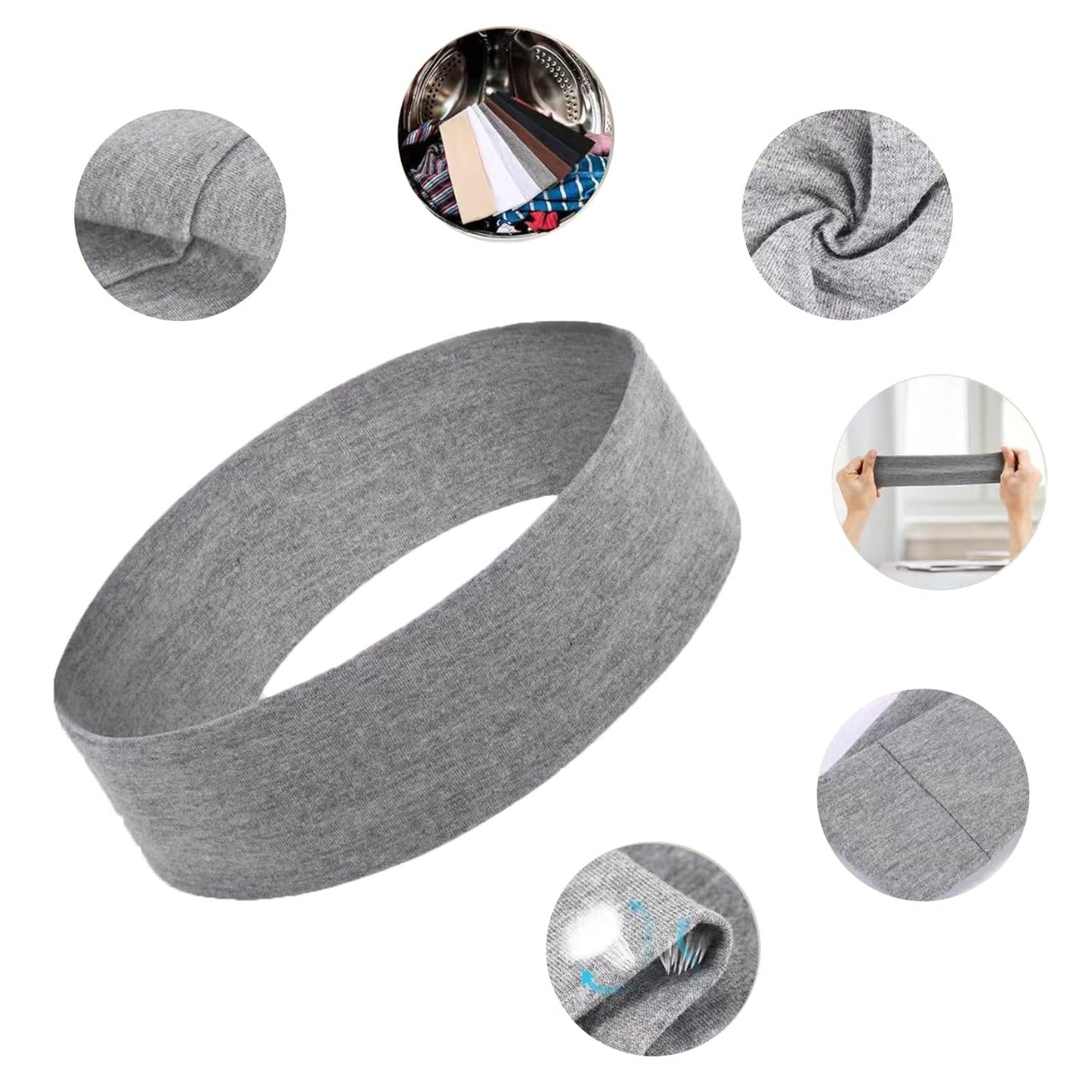 8 Pack Headbands for Women, Elastic Soft Hair Bands Non Slip Women's Fashion Headbands for Daily Workout Yoga Running (Multicolor)