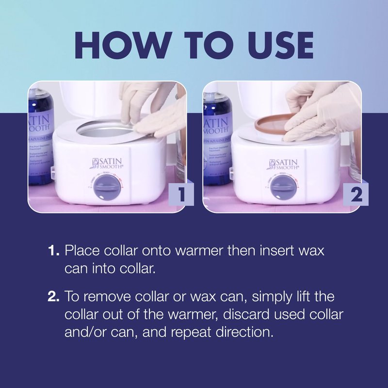Satin Smooth Universal Wax Warmer Collars – Disposable Protective Rings for Wax Pots, 20 Count