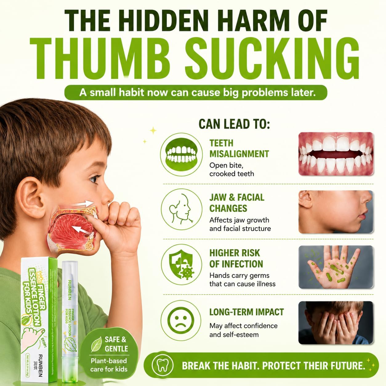 Stop Nail Biting for Kids - Bitter Taste Nail Care Pen | Safe, Non-Toxic Treatment for Ages 0+ (0.14 oz)