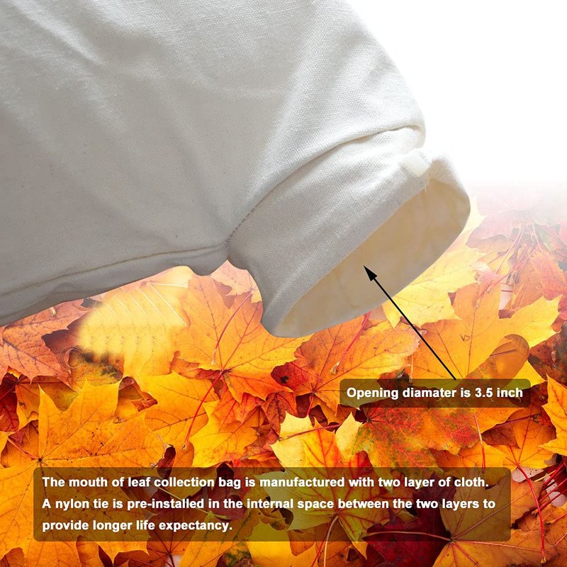 Haiouus Universal Leaf Vacuum Blower Bag Bottom Debris Dump Bag, Compatible with Leaf Blowers and Ultra Blower Rake, Suitable for Most Blowers
