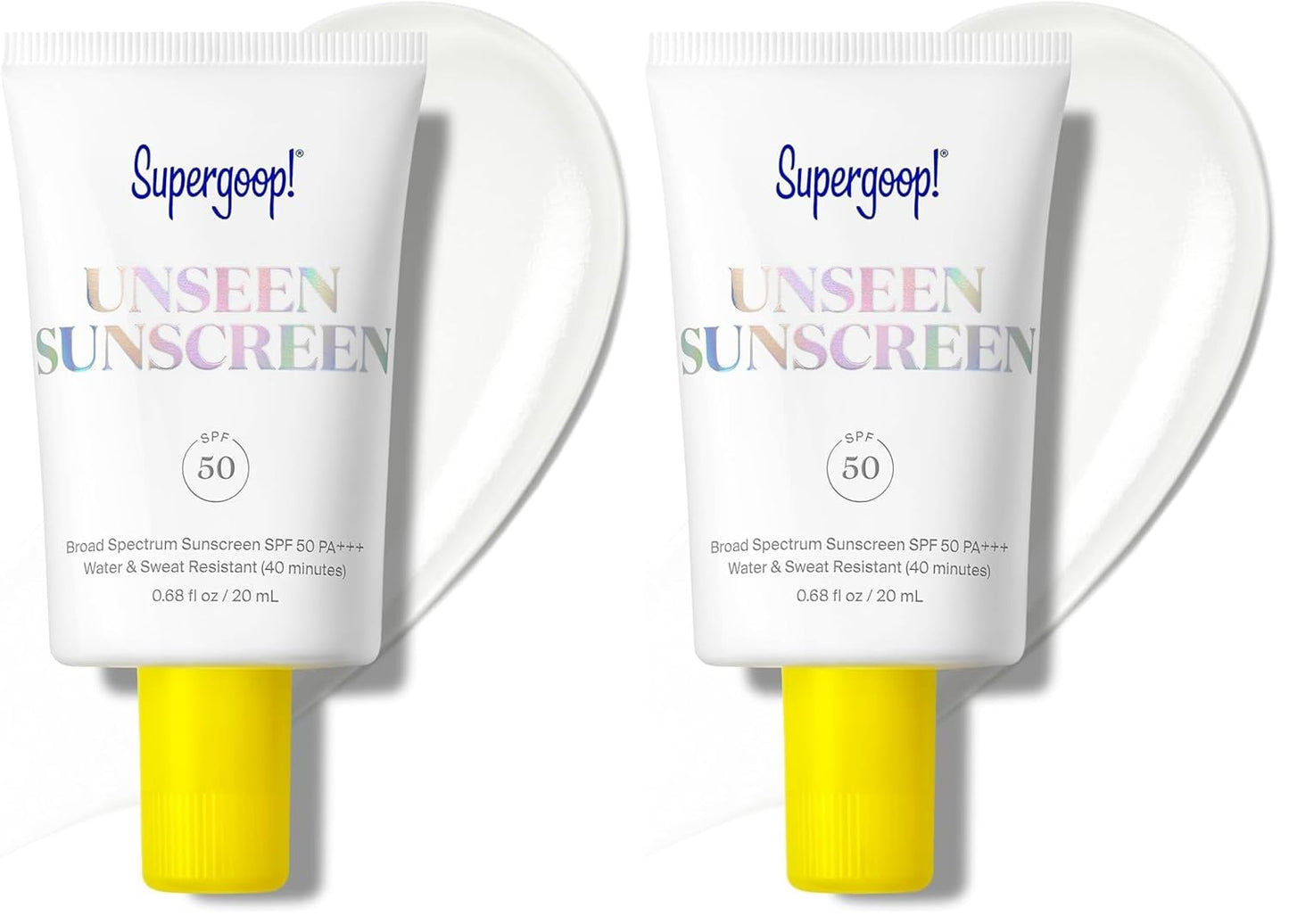 Supergoop! Unseen Sunscreen - Clear Invisible Face Sunscreen & Makeup Primer | Oil-Free, Weightless, All Skin Types