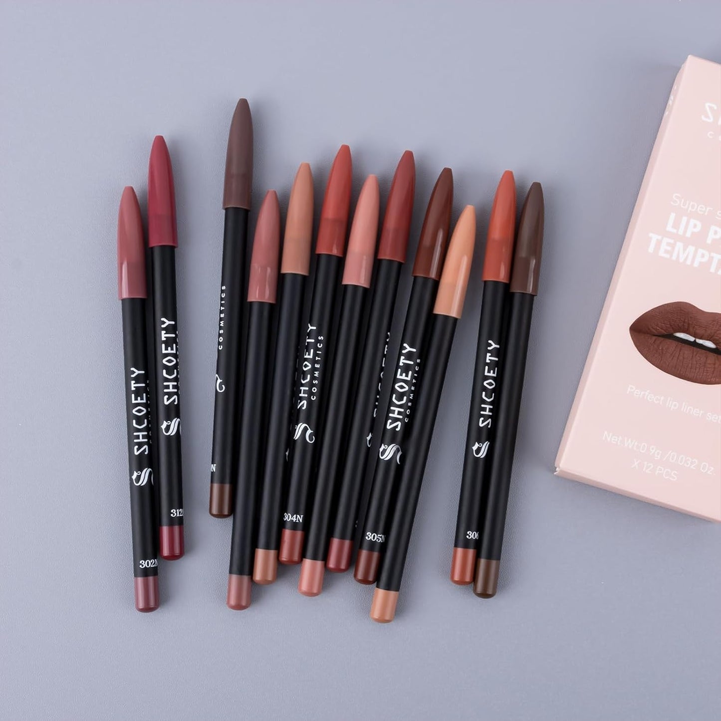Matte Lip Liner Set - 24 Pcs Waterproof Longwear Lip Pencils | High Pigment Smooth Finish