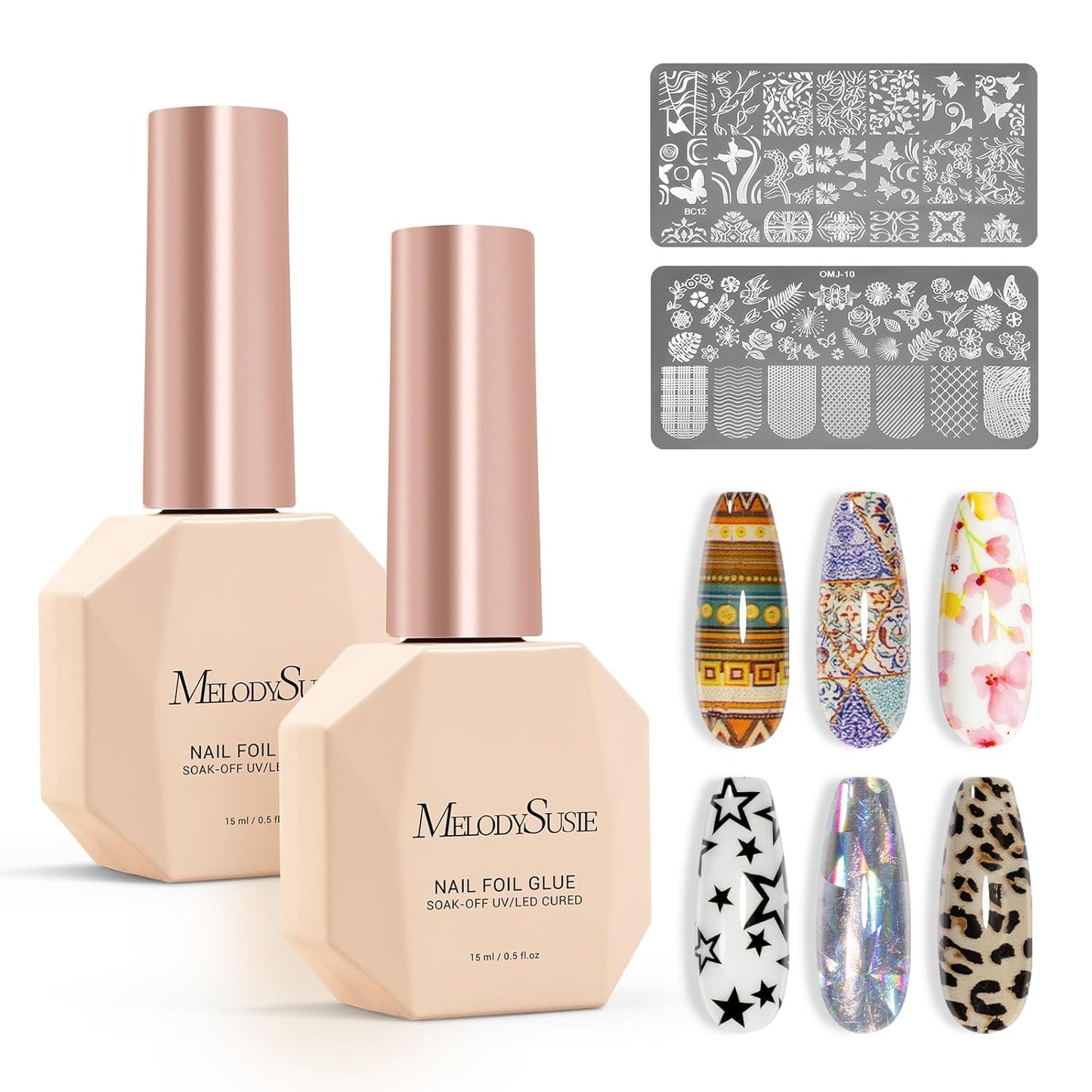 MelodySusie Matte Gel Top Coat - Long-Lasting UV Curable 15ml for DIY Nail Art | Powder-Resist Formula