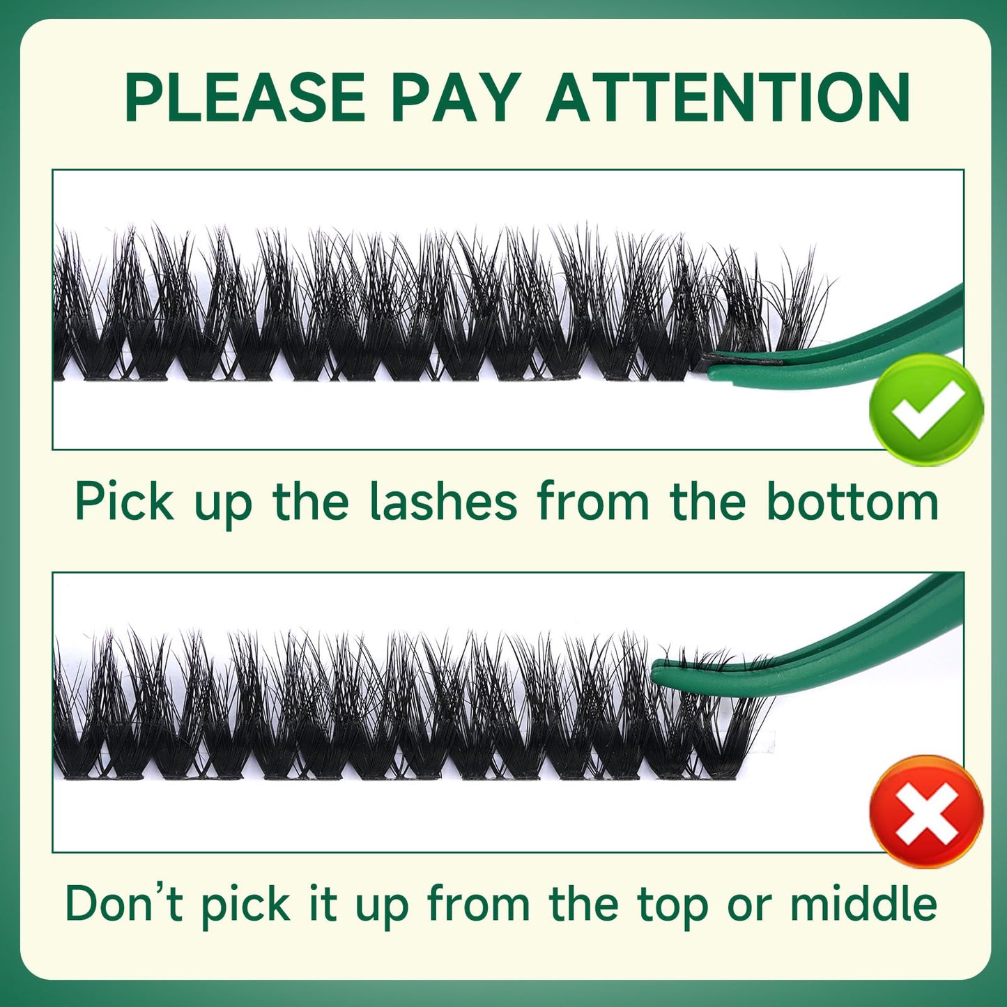 KEYYOU LASH Flaunt Lash Cluster DIY 3D Eyelash Extensions 144pcs D Curl 8-18MIX Lashes Extension Eyelash Clusters Long Classic Individual Lashes Fluffy and Soft Wispy Volume Lashes (F01,3D)
