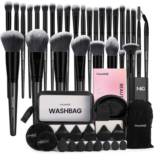MAANGE Makeup Brush Set 51 PCS Professional Makeup Brushes Travel Make up Brush Kit