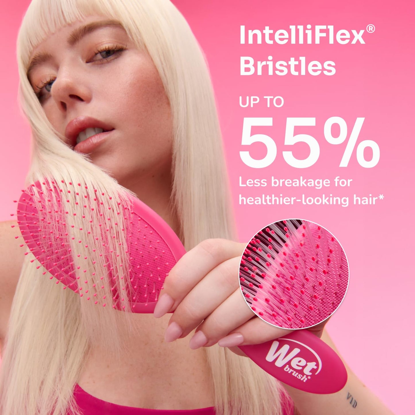 Wet Brush Original Detangler Hair Brush - Ultra-Soft IntelliFlex Bristles for All Hair Types | Pain-Free Tangle Removal