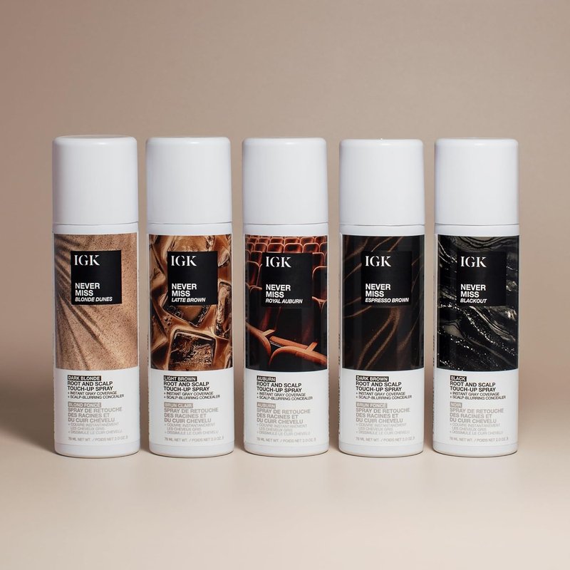 Root & Scalp Touch-Up Spray - Light Brown Temporary Gray Concealer | Waterproof & Sweat-Resistant with Biotin & Rosemary | 2oz