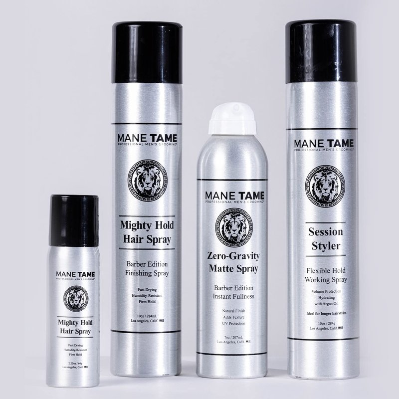 MANE TAME Session Styler Hair Spray for Men 10oz - Volume Protection, Flexible Hold, Working Spray - Best used as a Volume Booster