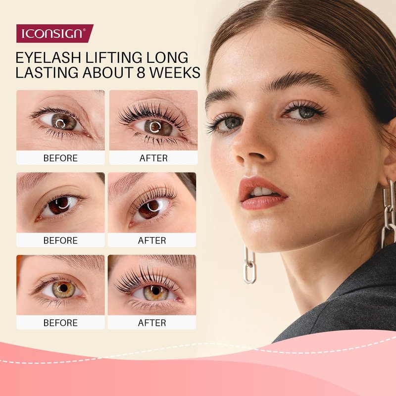 Eyelash Perm Kit - Gentle Formula Lash Lift Set with Enhanced Glue Balm | Lasts 6-8 Weeks, Suitable for All Lash Types