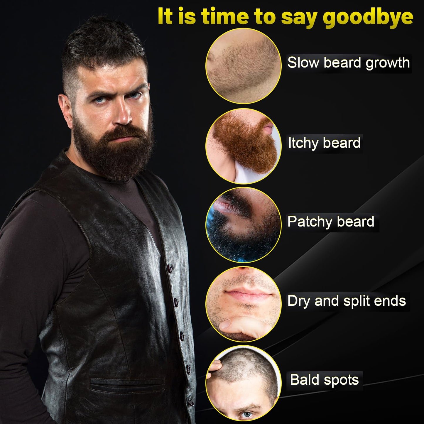 First Melody Beard Oil,Maximun Thickening Biotin, with Castor Oil and Argan & Jojoba Oils, Promotes Beard Growth, Styles, Strengthens & Softens Beards & Mustaches,1 Ounce*2（2 Pack）
