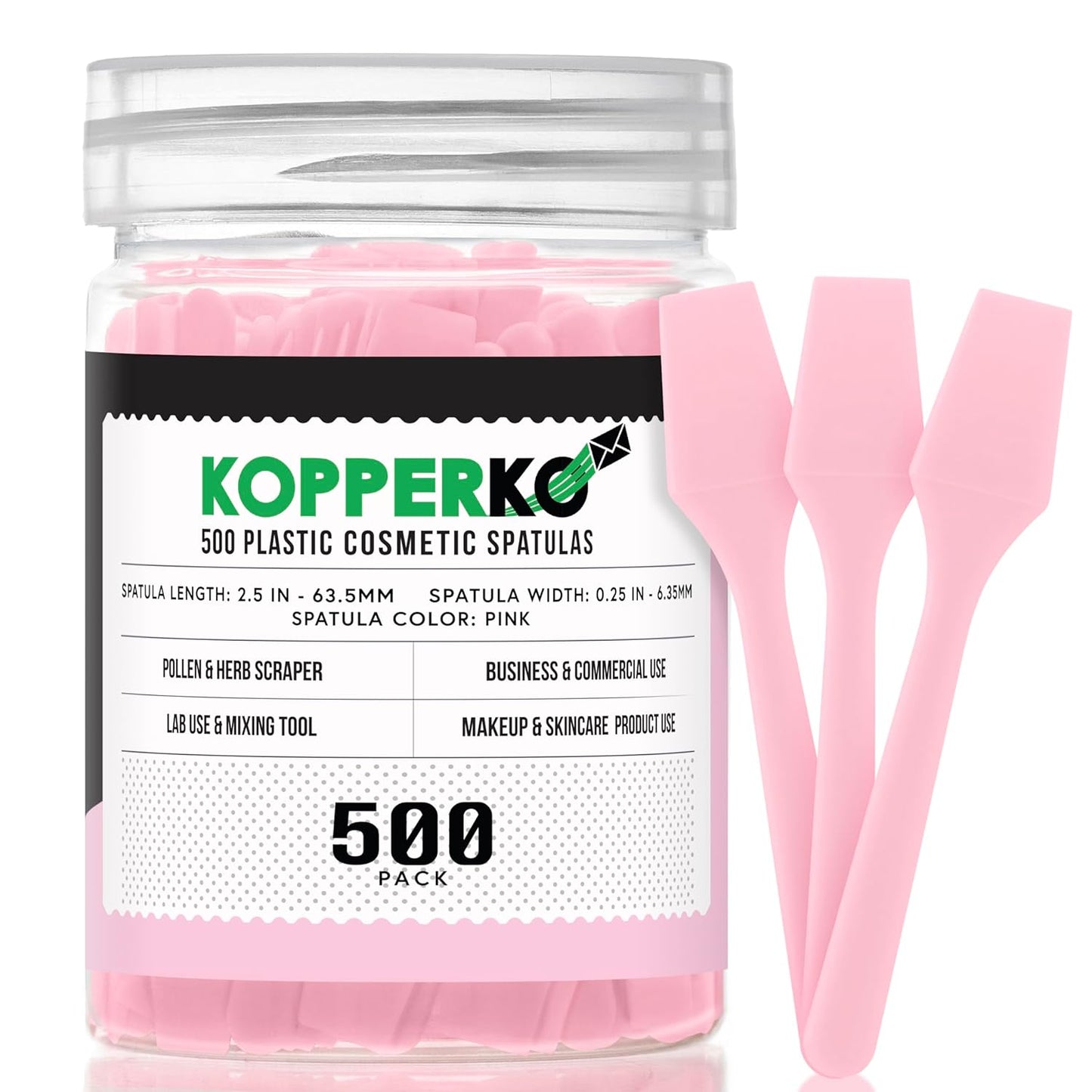 Mini Lotion Spatula - 100 Pack Disposable Applicators for Cosmetics, Creams & Crafts | 2.5" Black Ointment Tool
