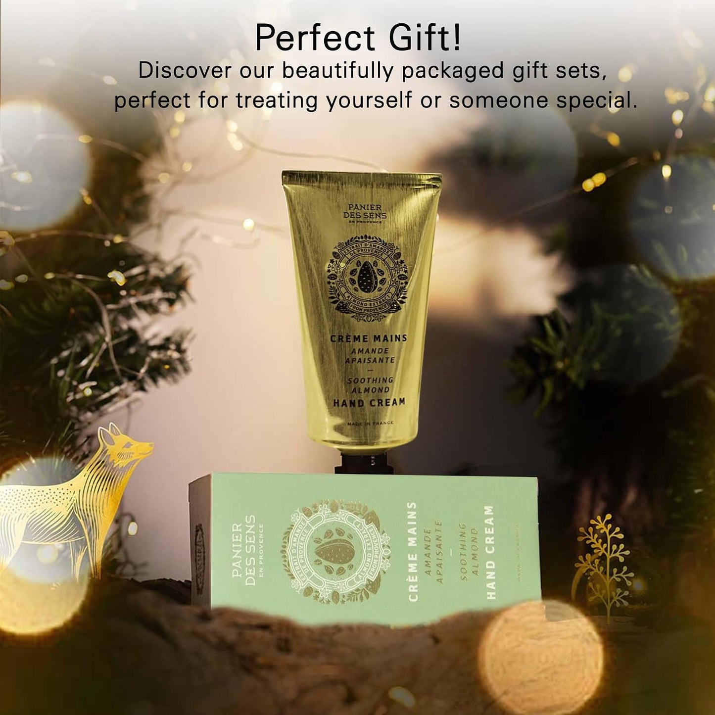 Sweet Almond Hand Cream - Moisturizing Lotion for Dry Skin | 97% Natural Ingredients, 2.5 Fl Oz