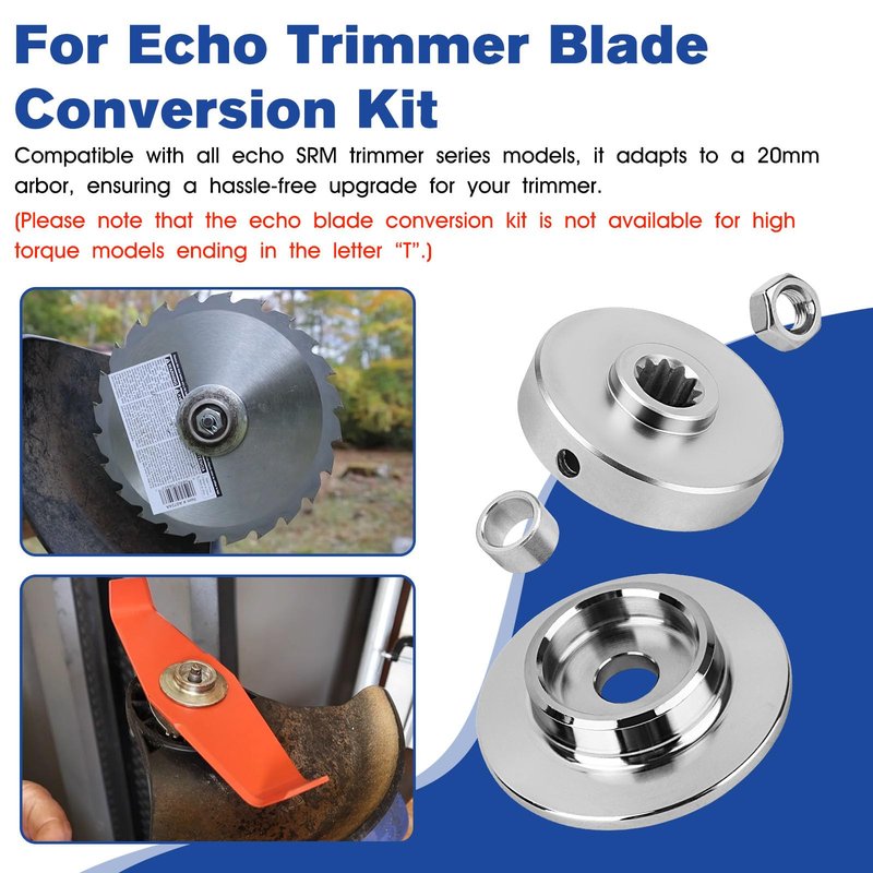 Brush Cutter Blade Kit For Echo SRM 225 Blade Conversion Kit C535000160 C535000150 90051100010 6103150713 Replacement Echo Trimmer Attachment Fit All SRM Family, Except The High Torque Version