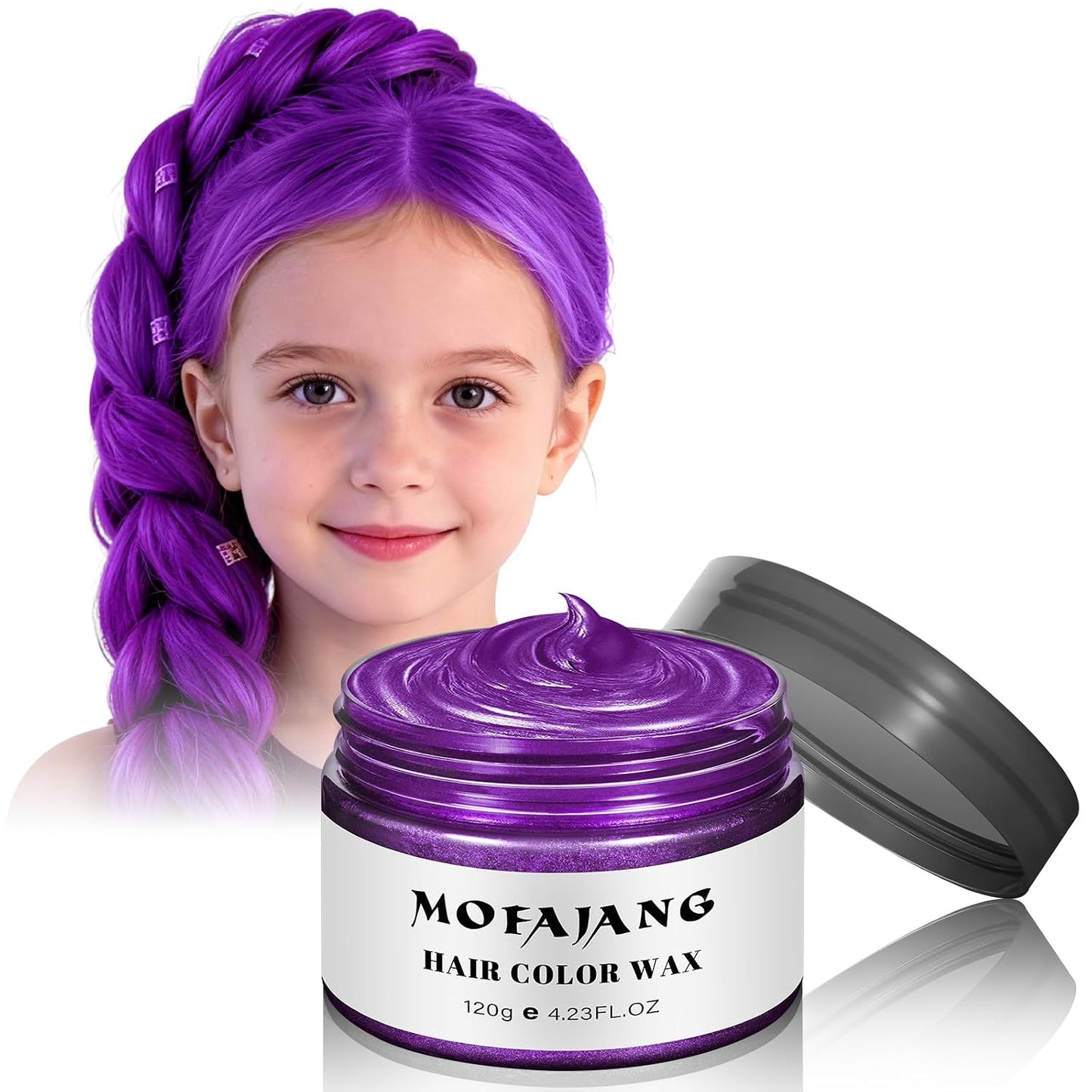 Temporary Pink Hair Color Wax - Washable Dye for Kids & Adults | 4.23 Oz, Perfect for Parties & Cosplay