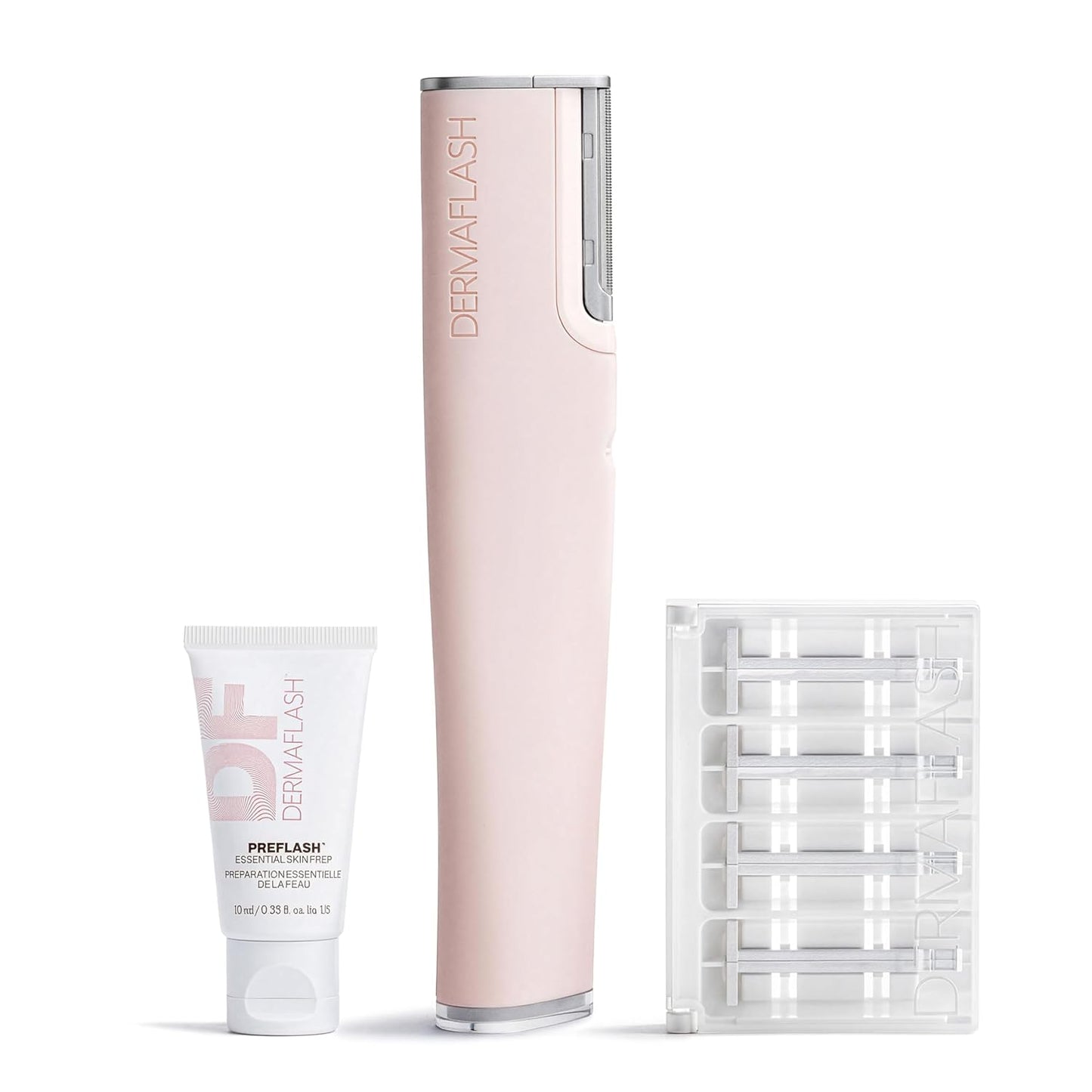 DERMAFLASH Luxe+ Sonic Dermaplaning Tool - Face Peach Fuzz Removal & Exfoliation | Anti-Aging Benefits