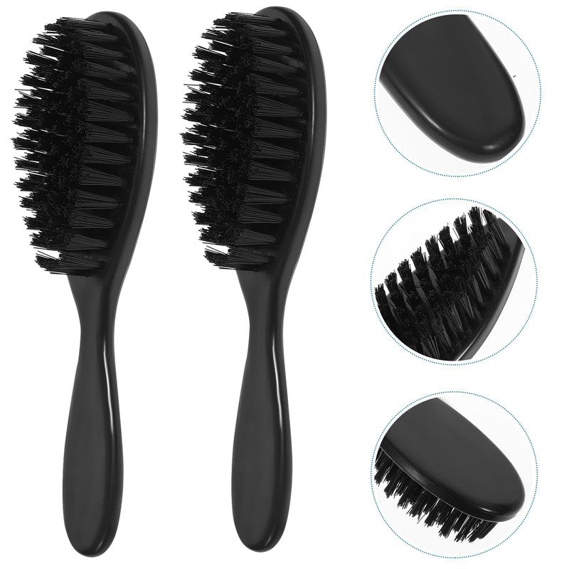 Mikinona Men Beard Brush Soft Bristle Grooming Tool for Facial Hair Care Compact Barber Shop Neck Duster for Beard Shaping and Cleaning