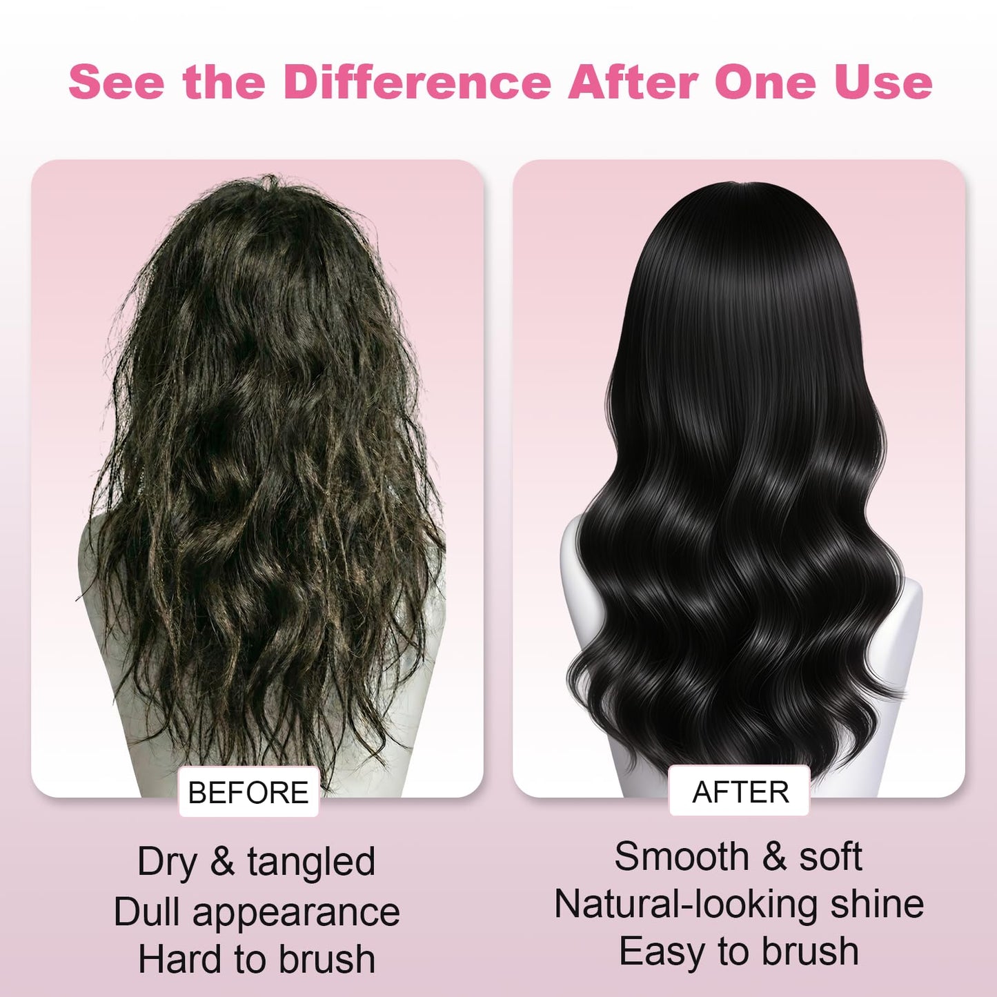 Oivolii Human Hair Wig Care Spray, Alcohol-Free Leave-In Conditioner with Argan Oil, Keratin & Silk Protein, Lightweight Detangler & Moisturizer for Shine, Frizz Control and Daily Wig Maintenance