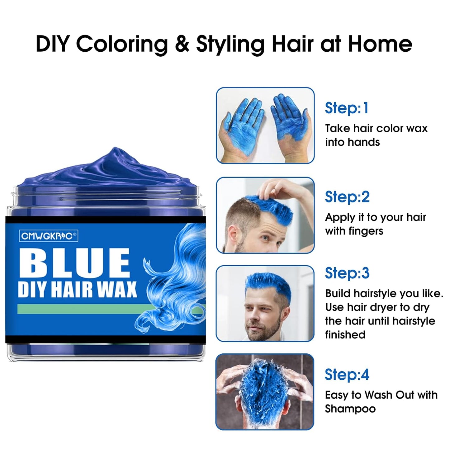 Temporary Hair Color Spray - Vibrant Purple, Green, Blue & Pink Hair Dye for Kids, Teens & Adults | Perfect for Parties & Cosplay