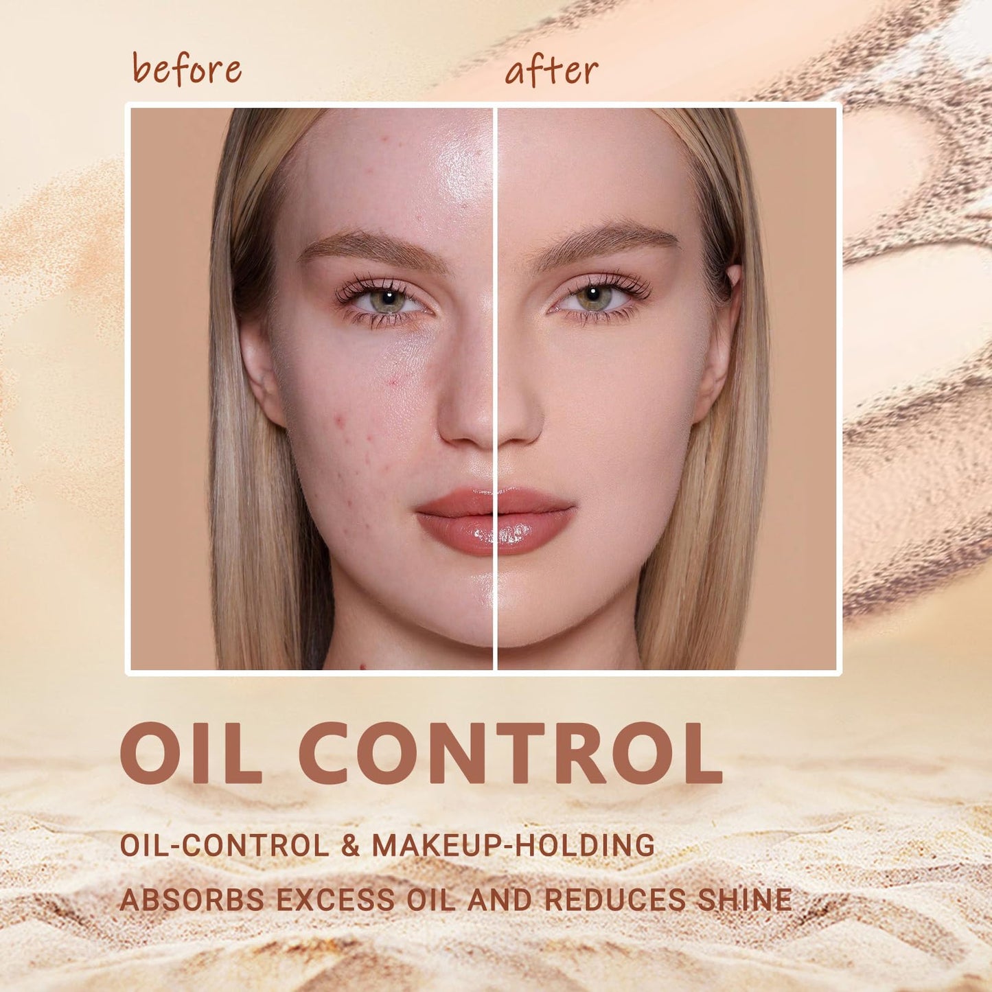 NAISSIYA Oil Control Face Pressed Powder,Matte Smooth Flawless Setting Powder Makeup,Waterproof Long Lasting Finishing Powder,Cruelty Free Lightweight Face Cosmetics,0.35Oz (#1-CLASSIC IVORY)