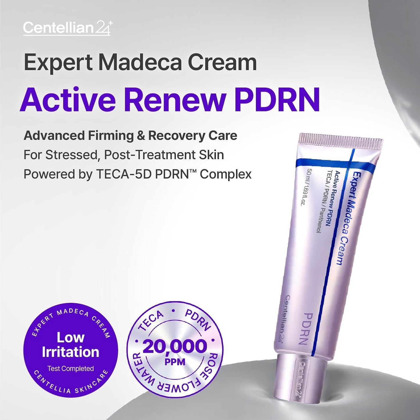 Centellian 24 Madeca Cream - Hydrating Anti-Aging Face Moisturizer with PDRN & Hyaluronic Acid | 1.69 fl oz