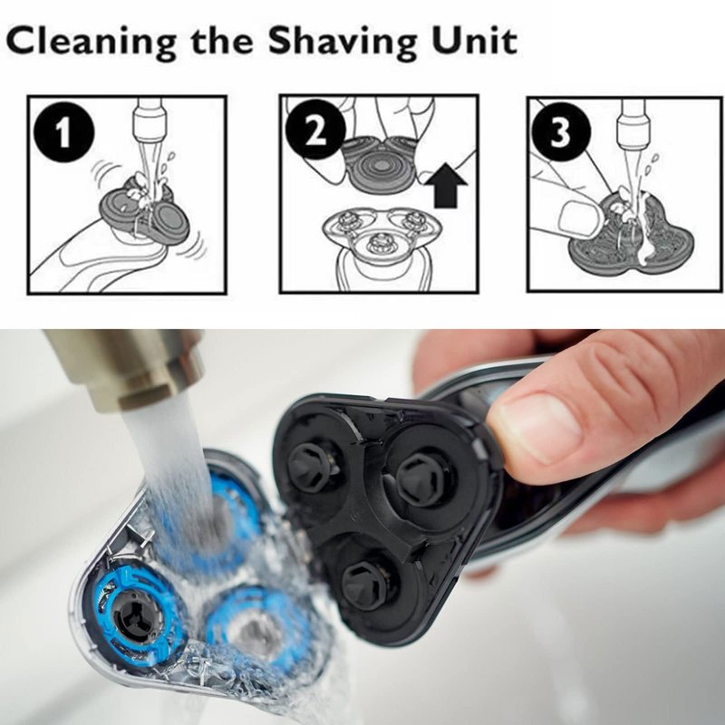 Gleway Sh50/52 Shaver Replacement Heads Compatible with Philips Series 5000 Razors, New Upgrade SH50 Shaving Replacement Blades Compatible with Norelco ATxx, PTxx, PT8xx, PT7xx, AT8xx, AT7xx
