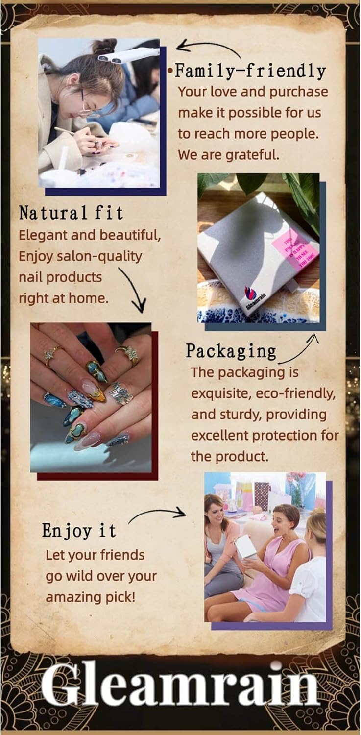 Luxury Handmade Almond Shape Press-On Nails | French Tip & 3D Flower Design - Nude Base, 10pcs for Spring & Daily Use