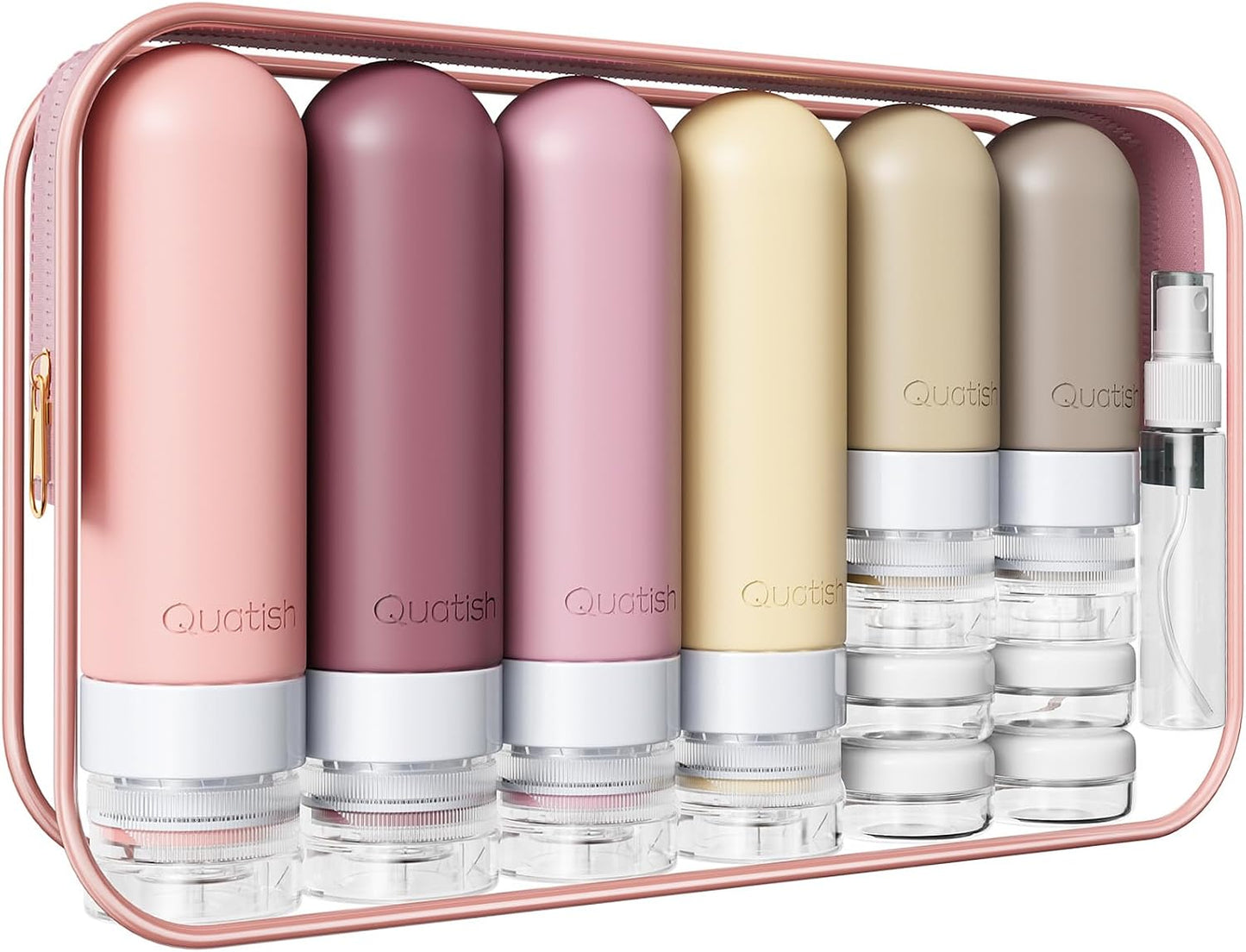Travel Bottles for Toiletries - 20 Pack TSA Approved Leak Proof Silicone Containers | Macaron Colors