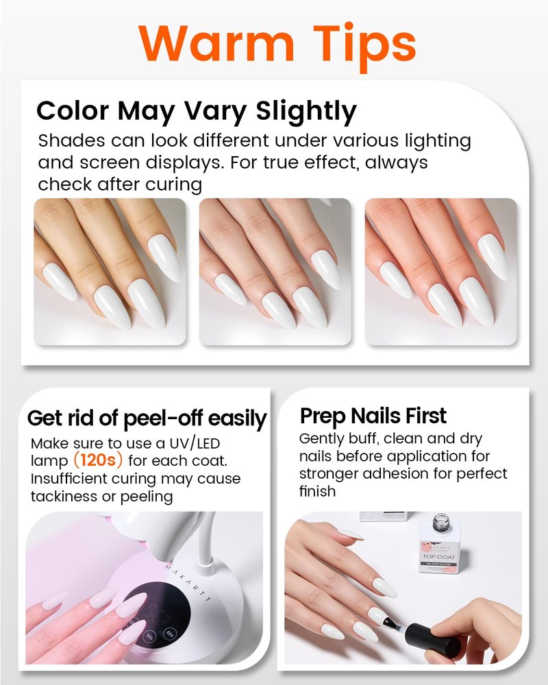 Ultra-Pigmented White Gel Nail Polish - High Gloss 15ml | Perfect for French Tips & Nail Art