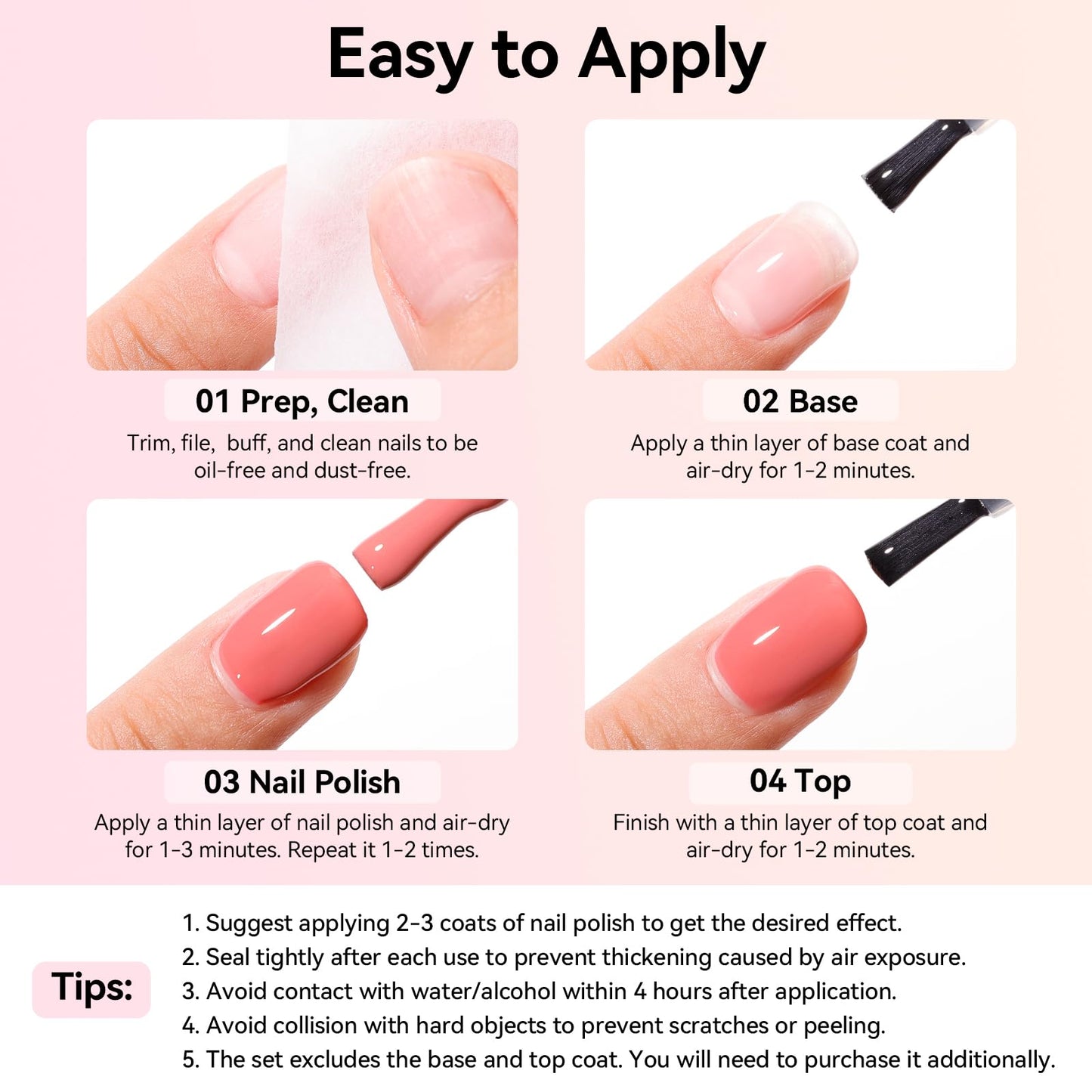 Nailshion Neutral Nail Polish Set, 6 Colors Nude Beige Creamy Dusty Pink Fingernail Polishes All Seasons, Opaque, Rapid Dry Natural Nail Art Manicure Salon DIY at Home Gift for Women