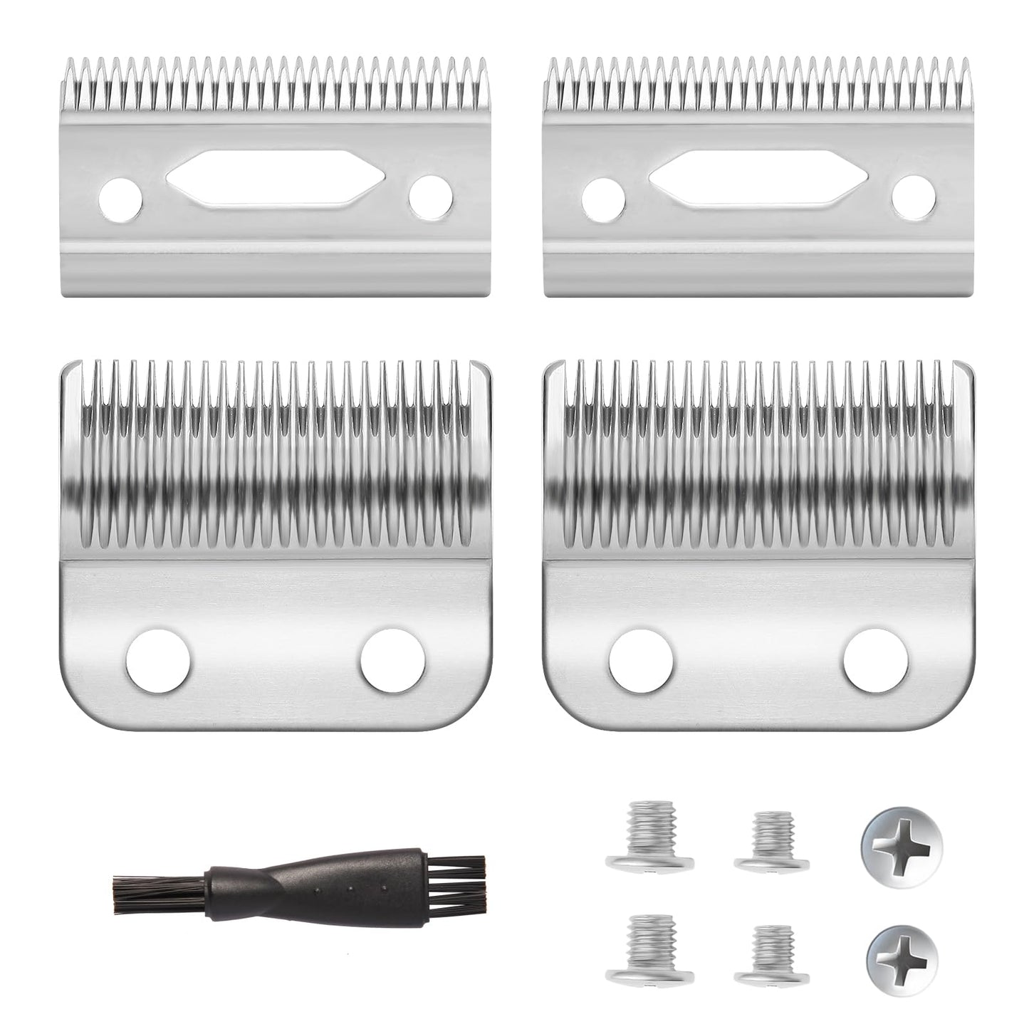 ZZYZSFUS 2 Pack Professional Replacement Clipper Blades,Precision 2 Holes Adjustable Hair Clipper Parts Blade for 5-Star Senior, Magic Clip, Reflections Senior