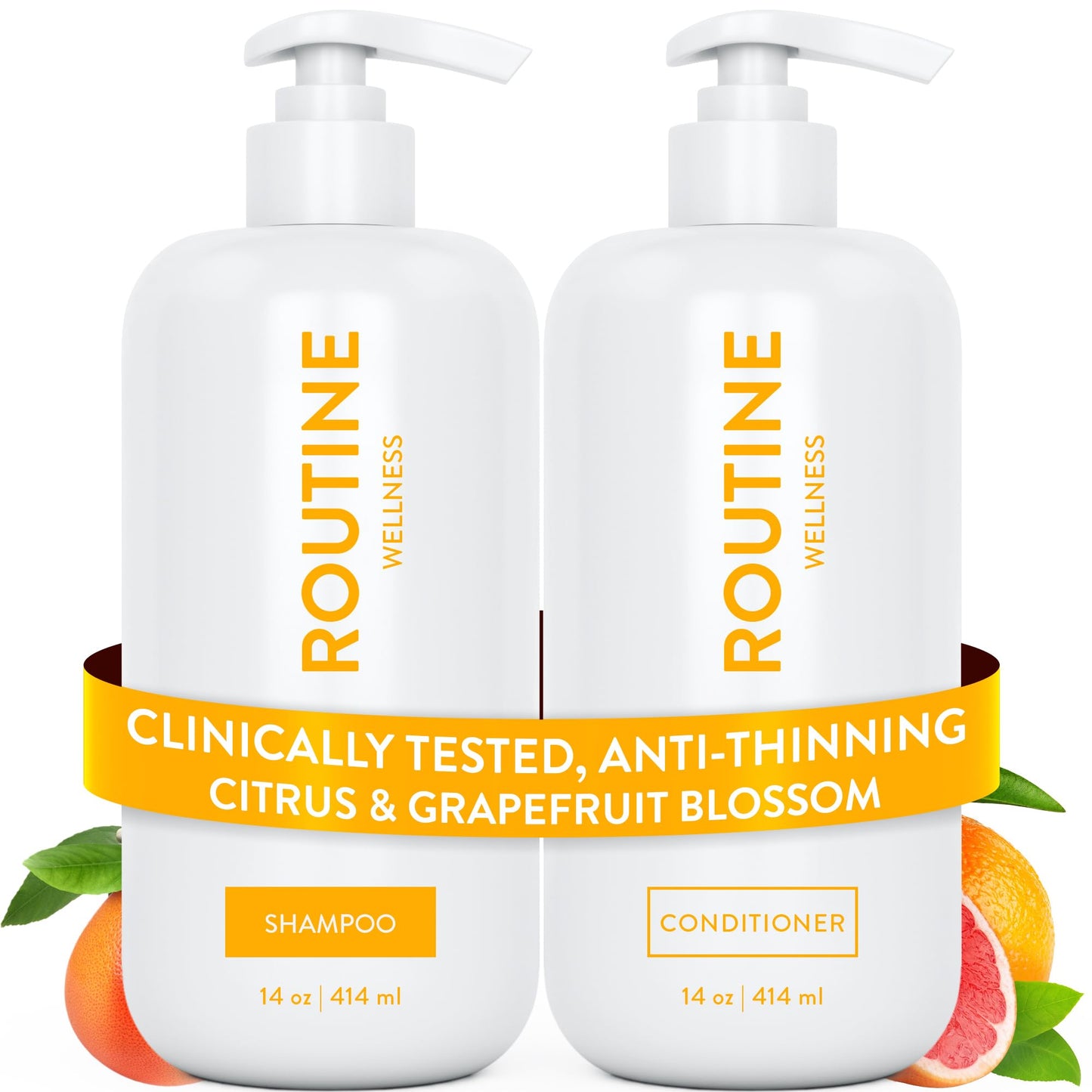 Routine Wellness Shampoo & Conditioner Set - Citrus & Grapefruit Blossom