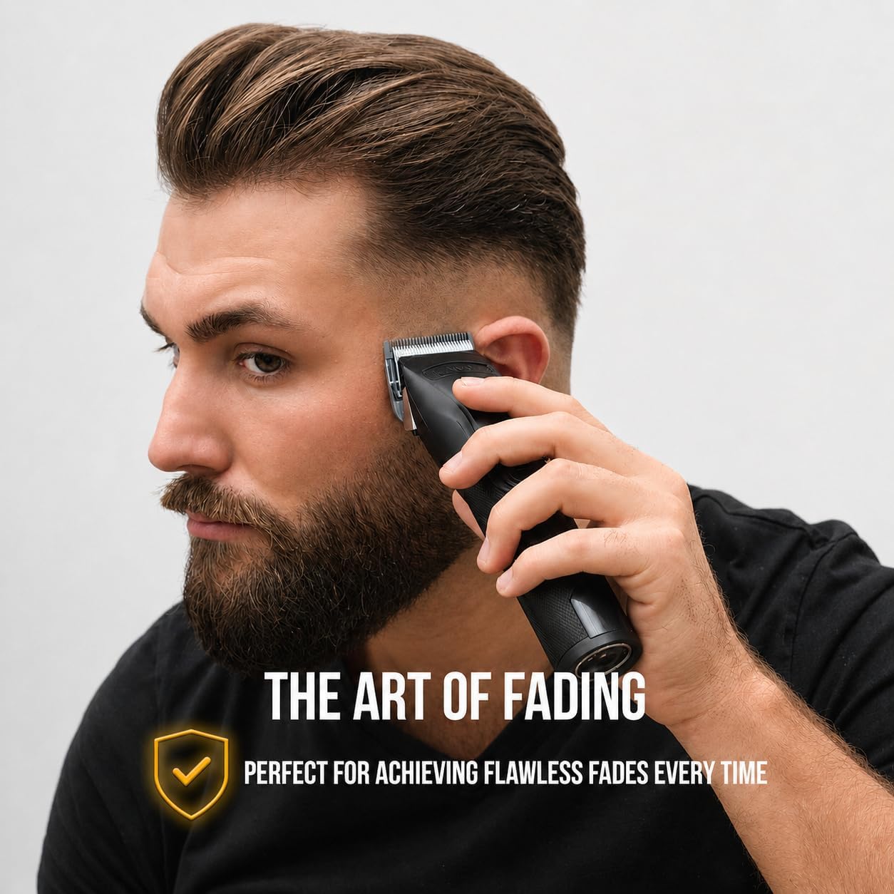 Novah® Professional Hair Clippers for Men - Cordless Barber Clipper & Trimmer Set | Perfect for Fade Haircuts