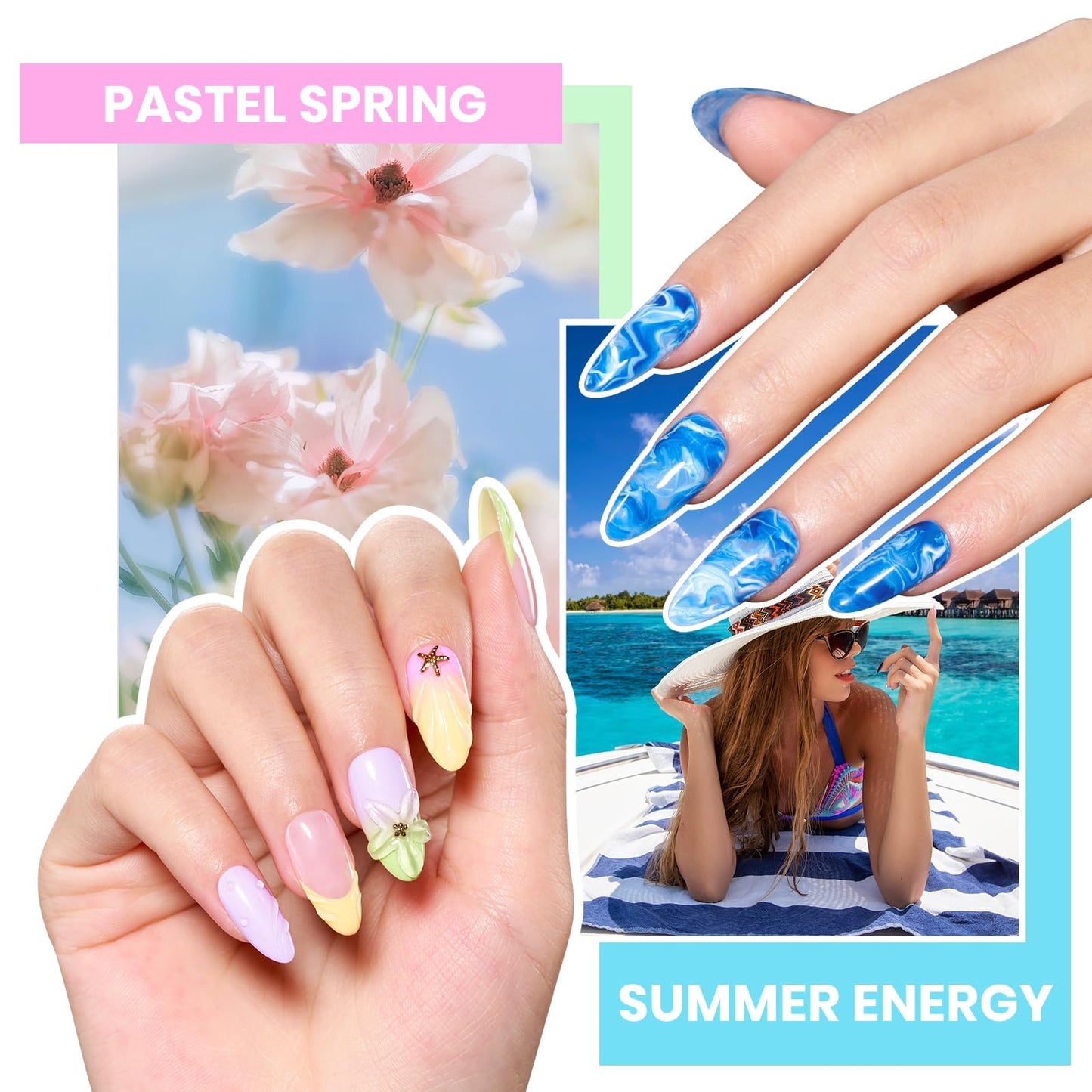 Beetles Gel Nail Polish Kit with U V Light, 100 Colors Gel Polish 133 Pcs Nail Stuff Kit for All Seasons with Base and Matte&Glossy Top Coat Infinite Inspirations Soak Off Gifts for Women