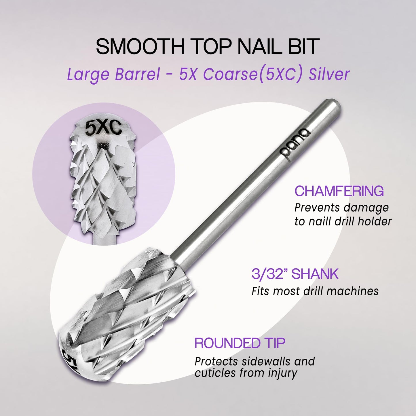 PANA 3/32" Shank Smooth Top Small and Large Carbide Bit 02
