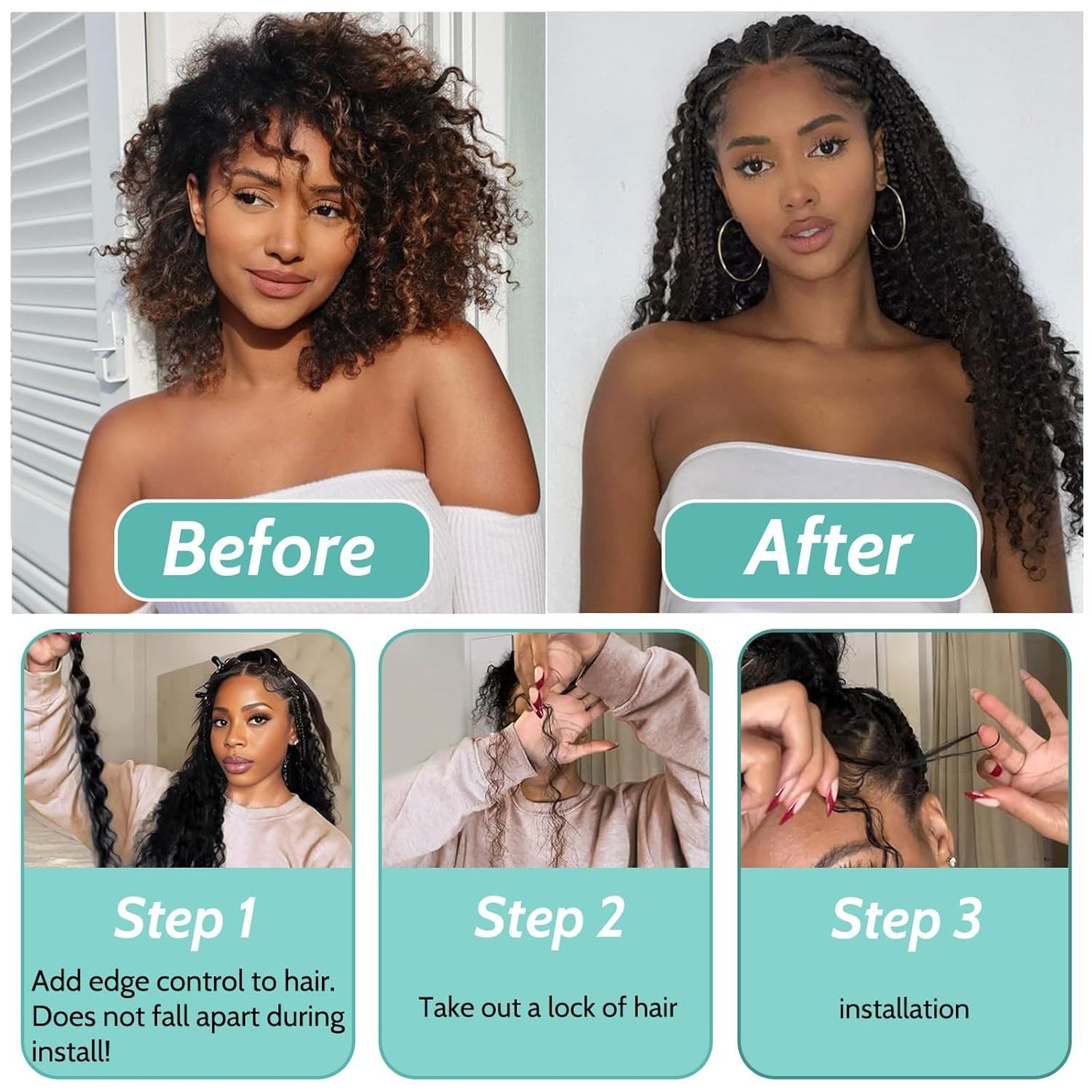 28 28 Inch Color 30 Boho Human Hair Light Brown Boho Hair For Braiding #30 Braids Deep Wave Color 30 Braids Brown Bulk Bohehemian Braiding 100g